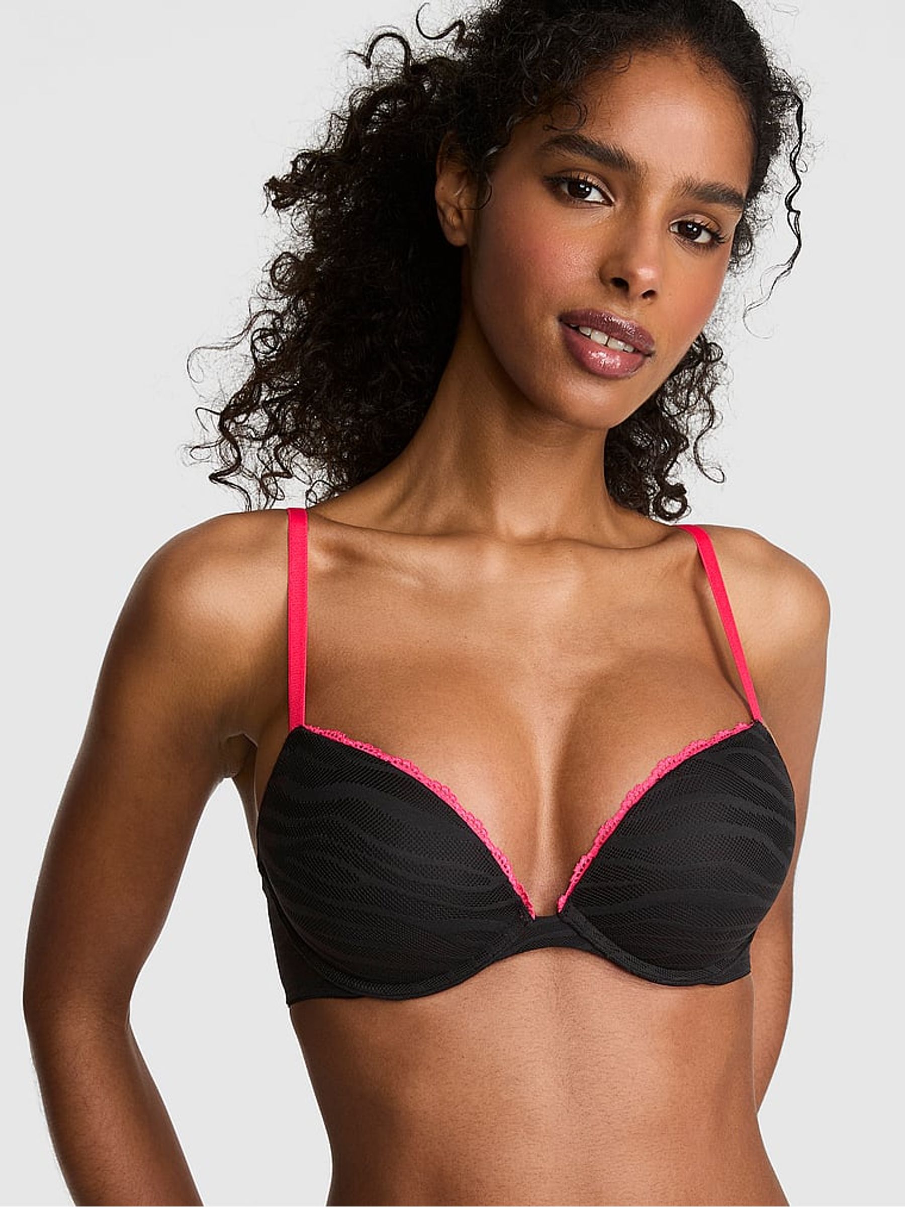 Black Zebra Lace Bra - Image 1 of 2