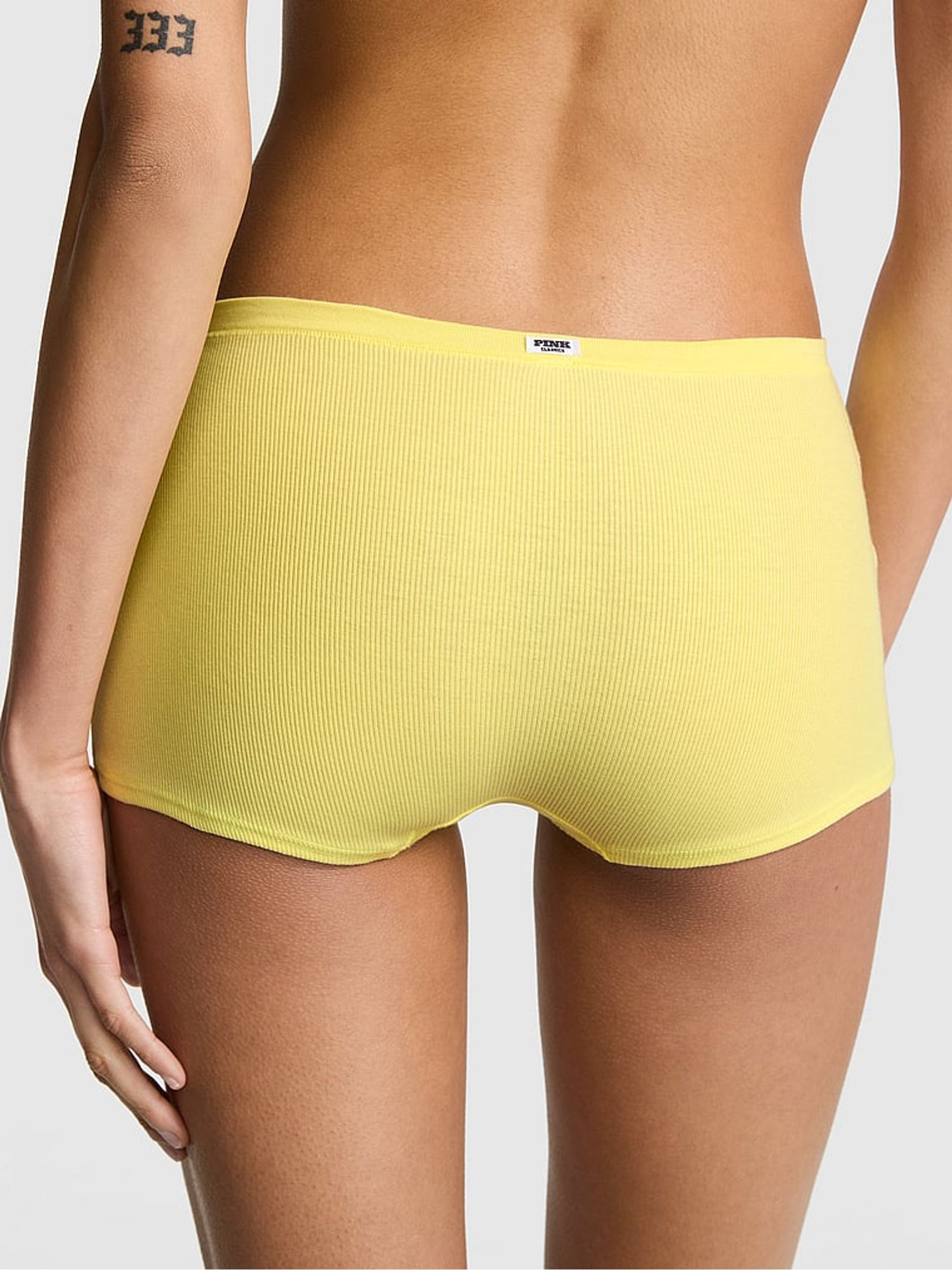 Pineapple Yellow Boyshort Cotton Knickers - Image 2 of 2