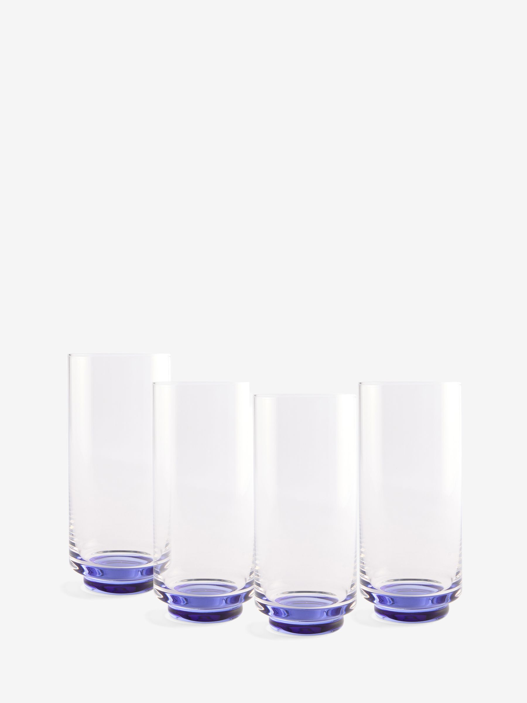 Set of 4 Teia Hi Ball Glasses in Blue - Image 3 of 3