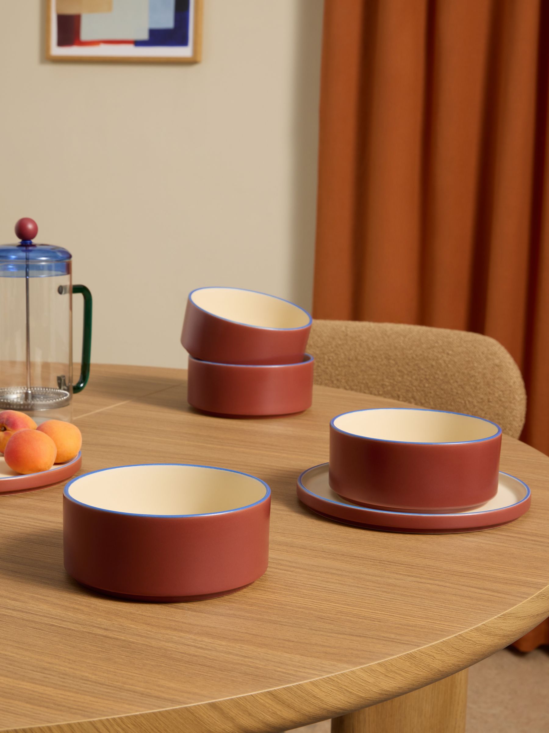 4 Pack Modern Studio Cereal Bowls in Brown - Image 1 of 1