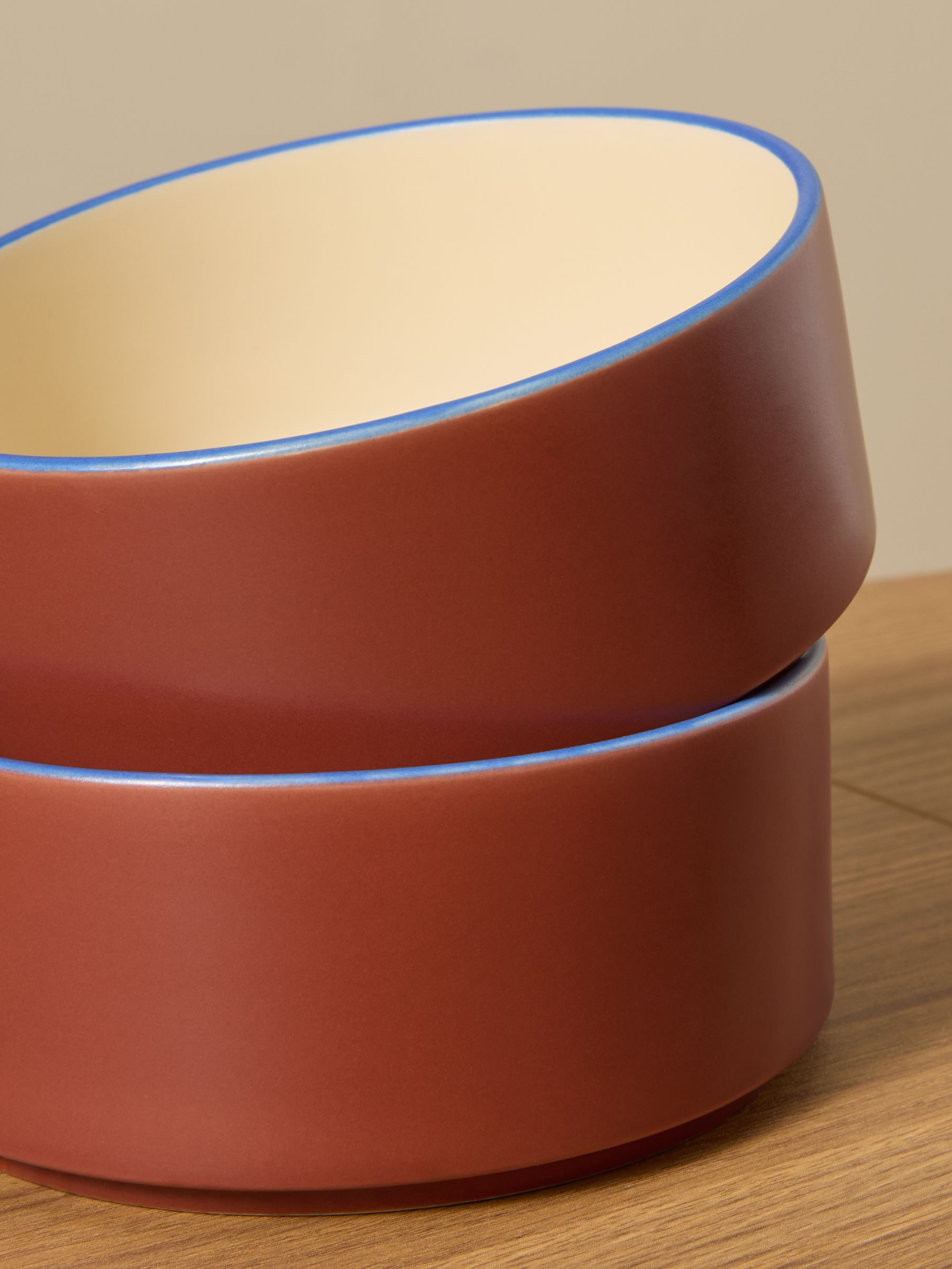 Set of 4 Allesio Cereal Bowls in Brown - Image 2 of 3