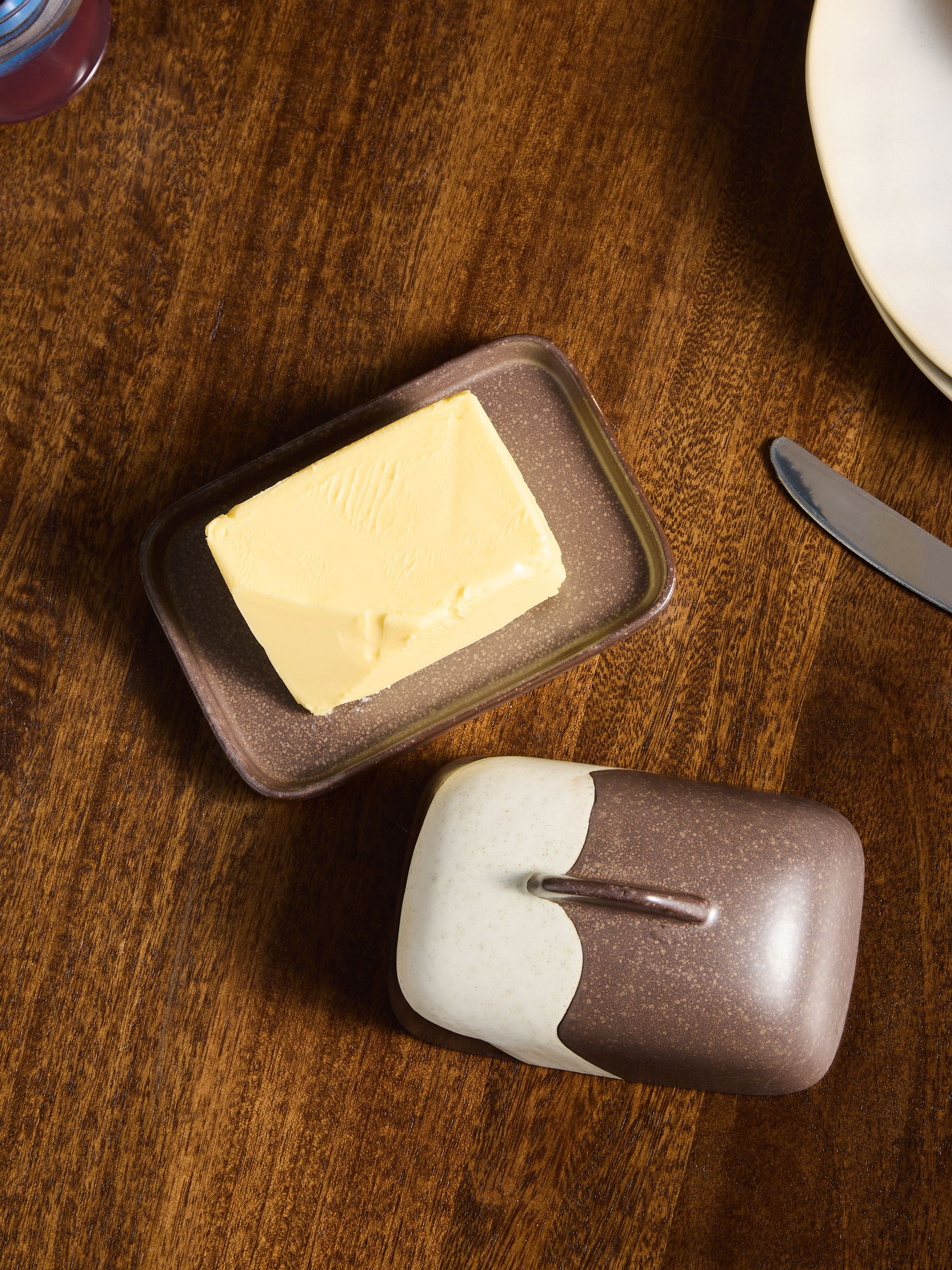 Enzo Butter Dish in Brown - Image 3 of 6