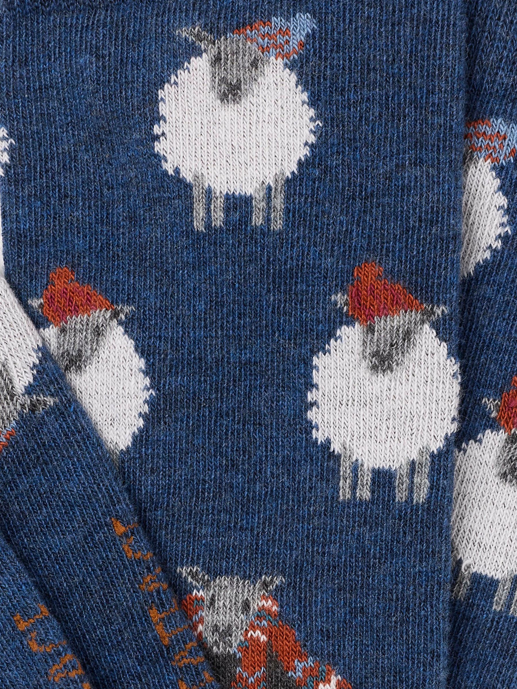 Navy Sheep Socks - Image 2 of 2