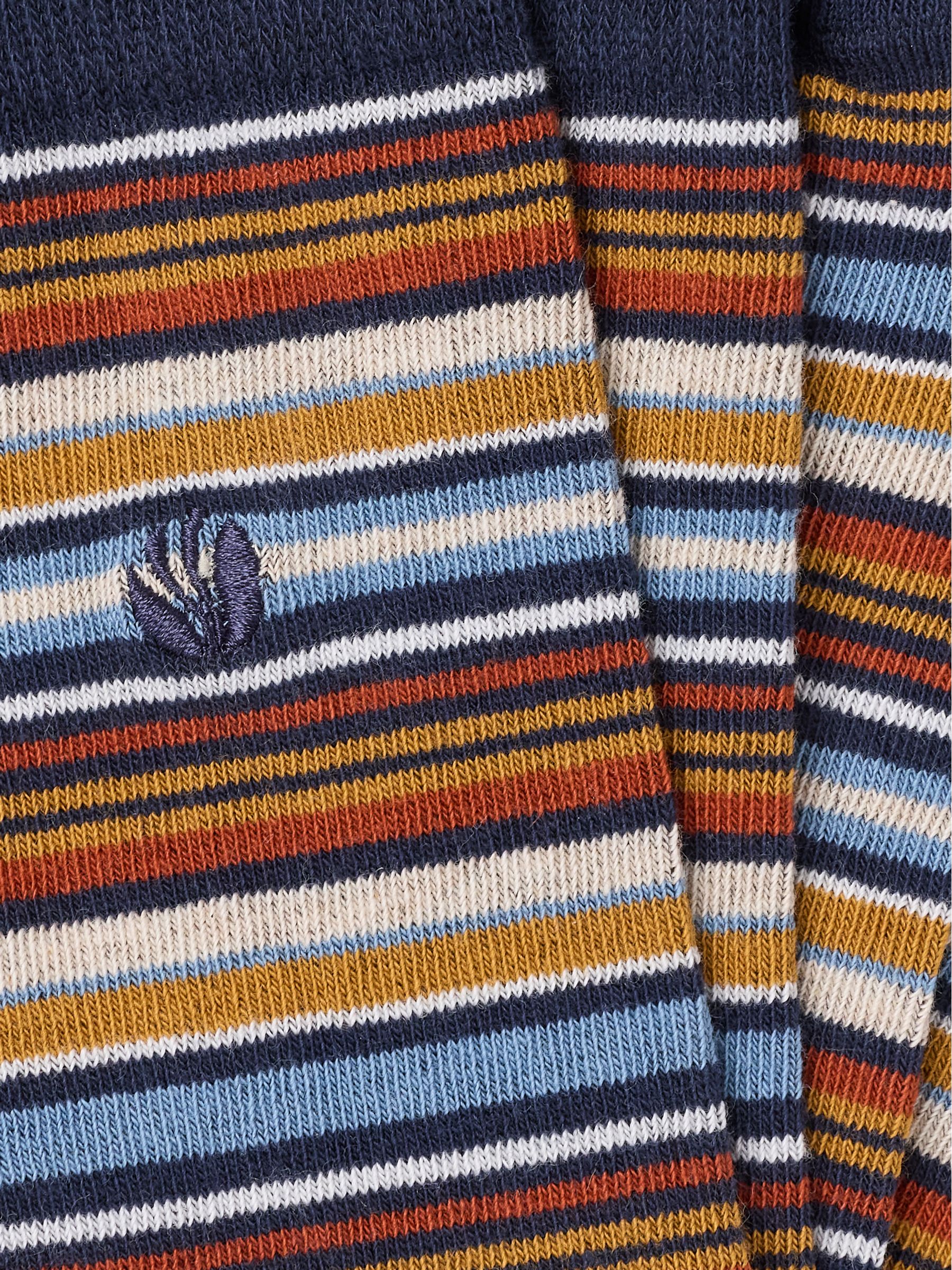 Navy Striped Socks - Image 2 of 2
