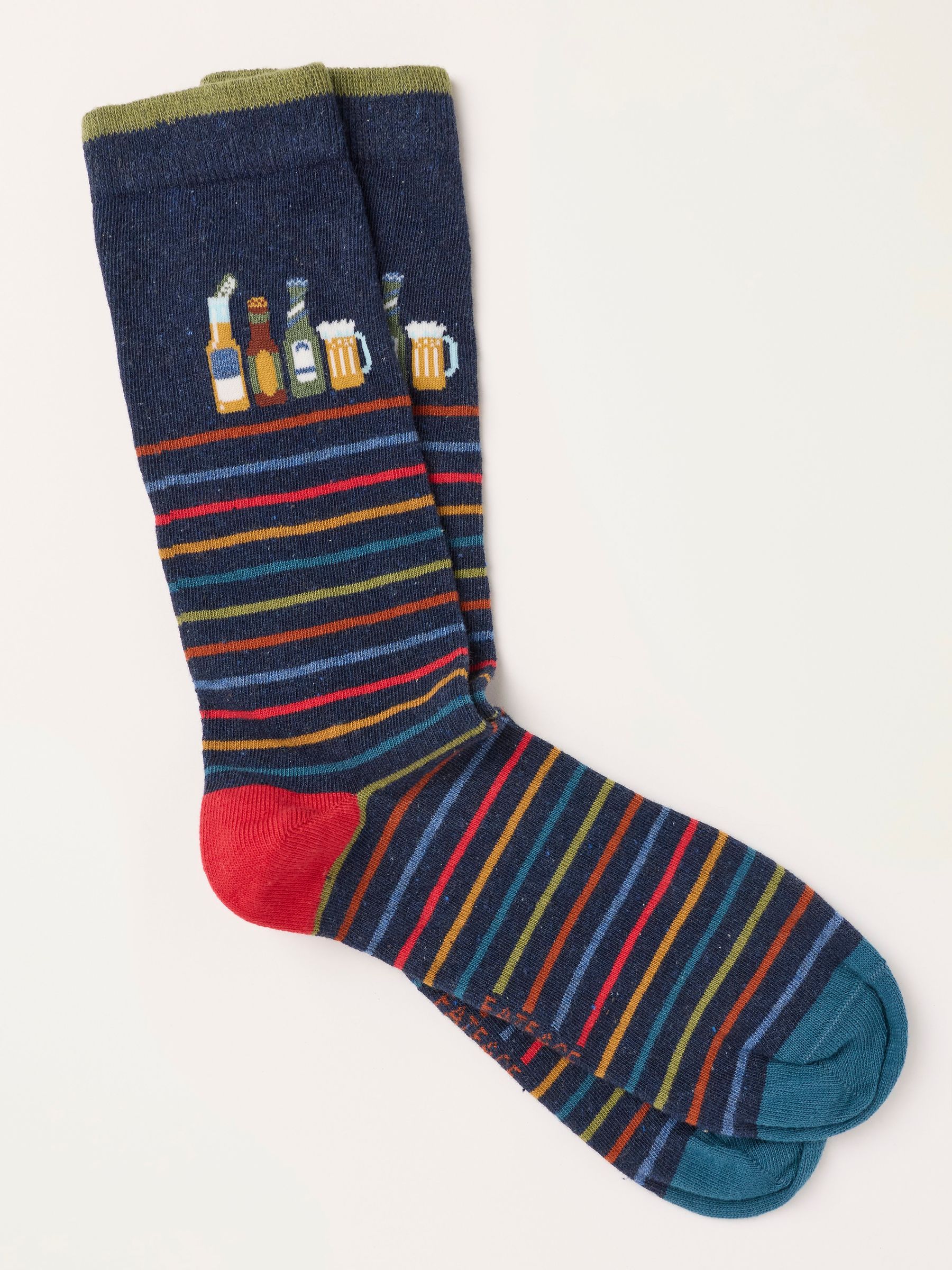 Navy Beer Socks - Image 1 of 2 Navy Beer Socks - Image 1 of 2