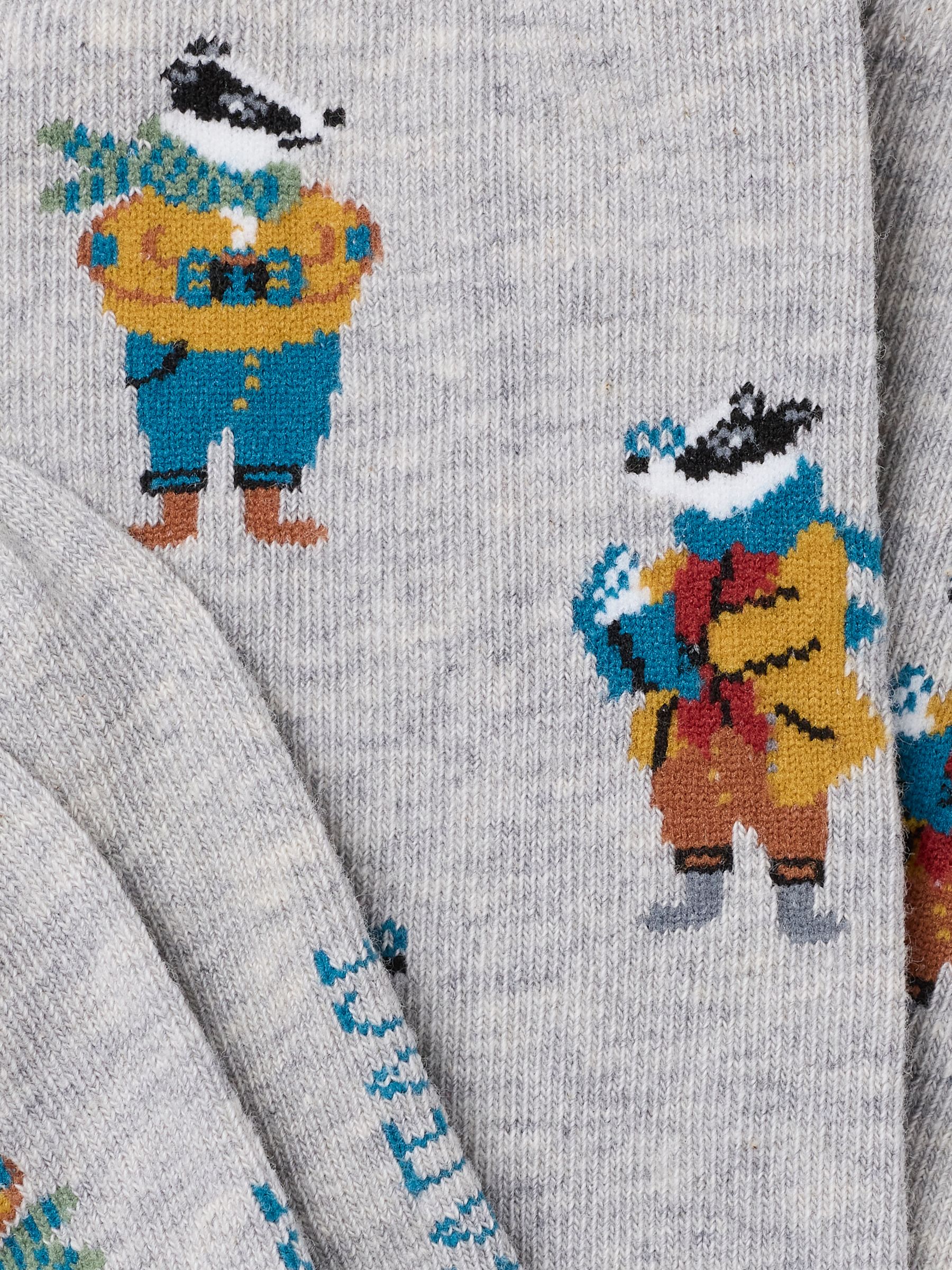 Grey Badger Socks - Image 2 of 2 Grey Badger Socks - Image 2 of 2