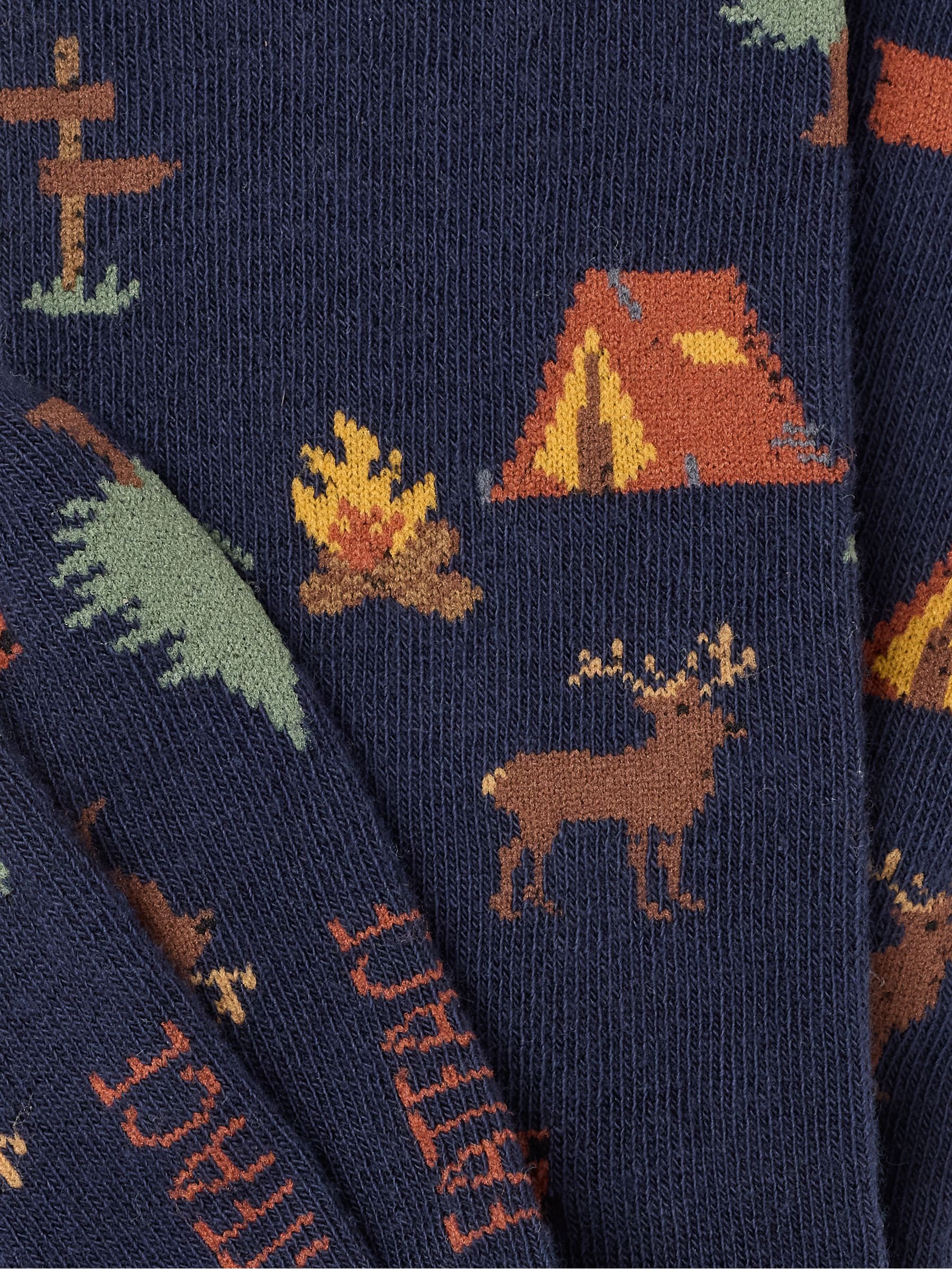 Navy Camping Socks - Image 2 of 2