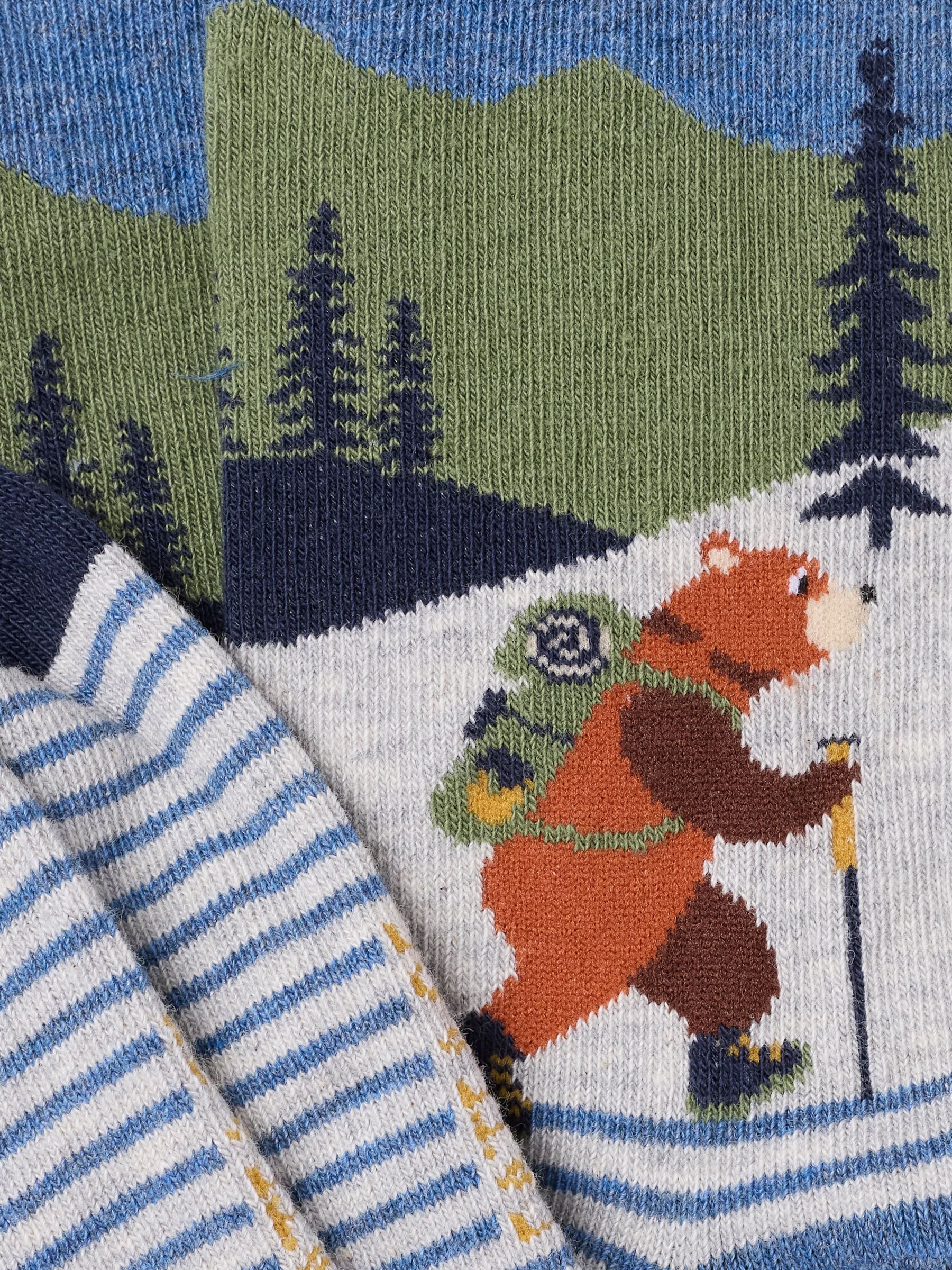 Blue Hiking Bear Socks - Image 2 of 2