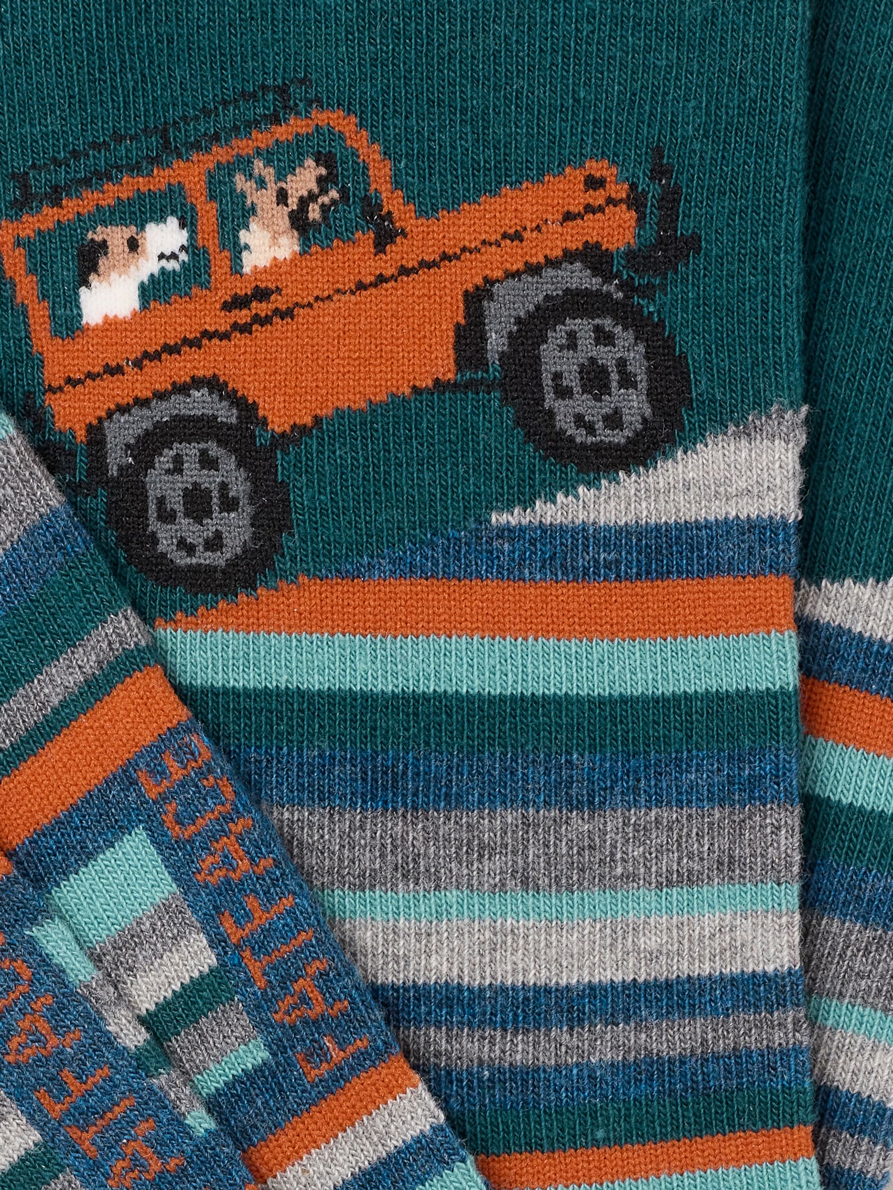 Teal Blue Off Roader Dog Socks - Image 2 of 2 Teal Blue Off Roader Dog Socks - Image 2 of 2