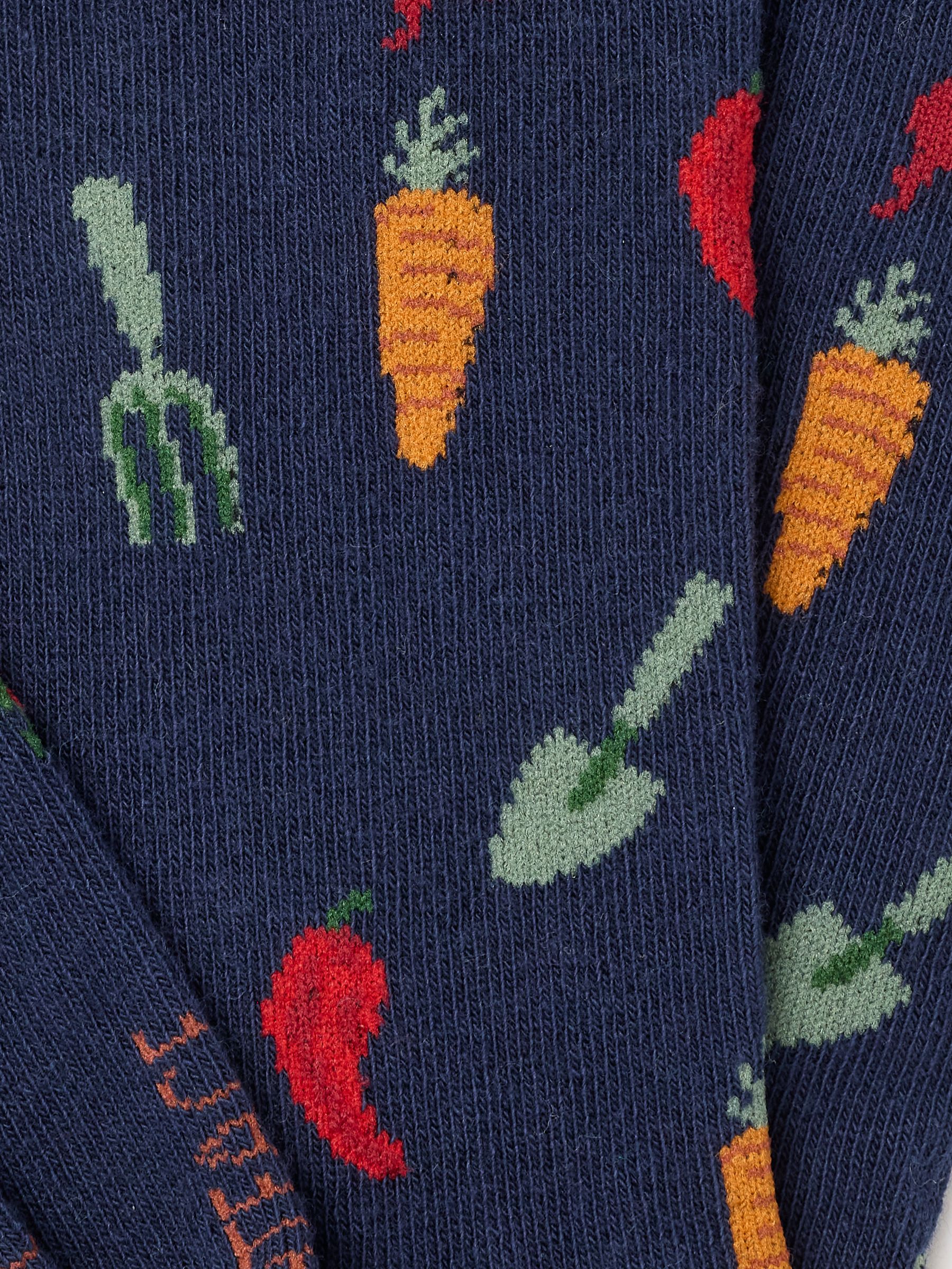 Navy Vegetable Socks - Image 2 of 2