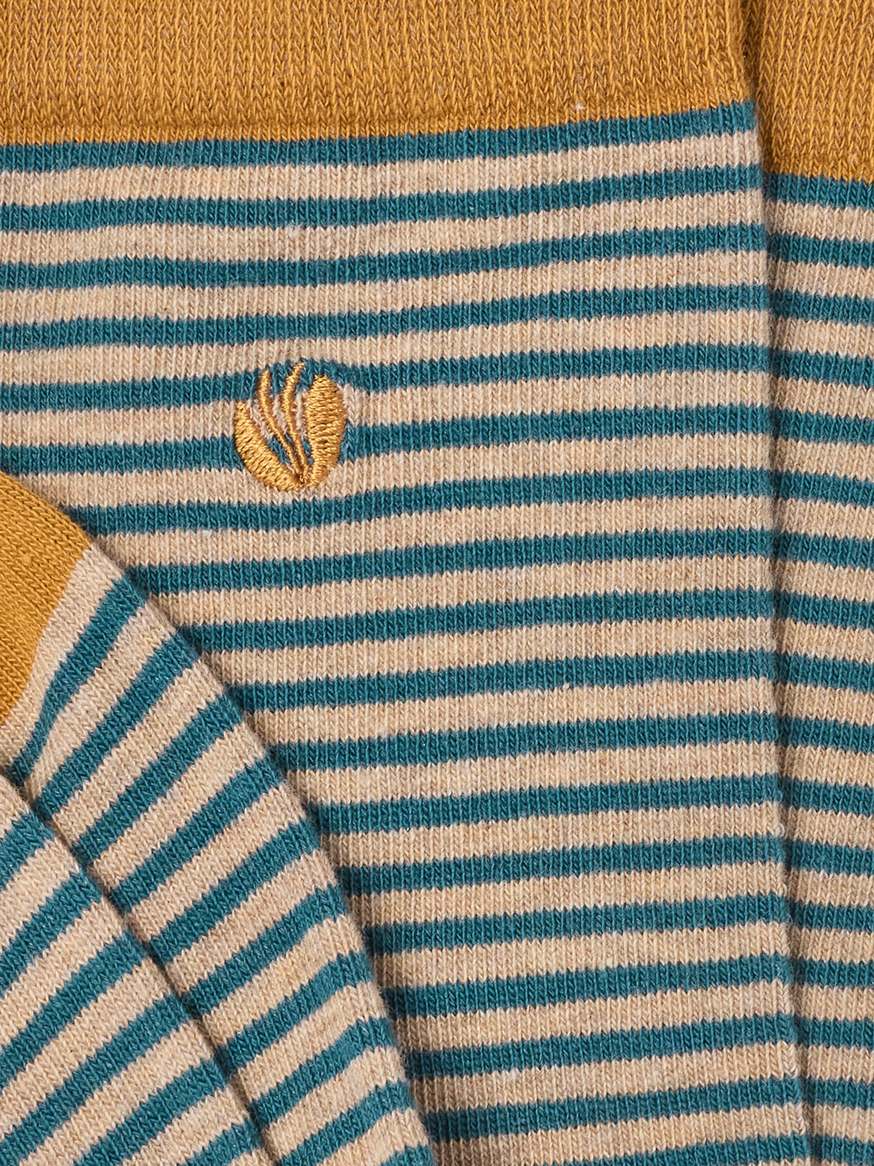 Mustard Yellow Striped Socks - Image 2 of 2