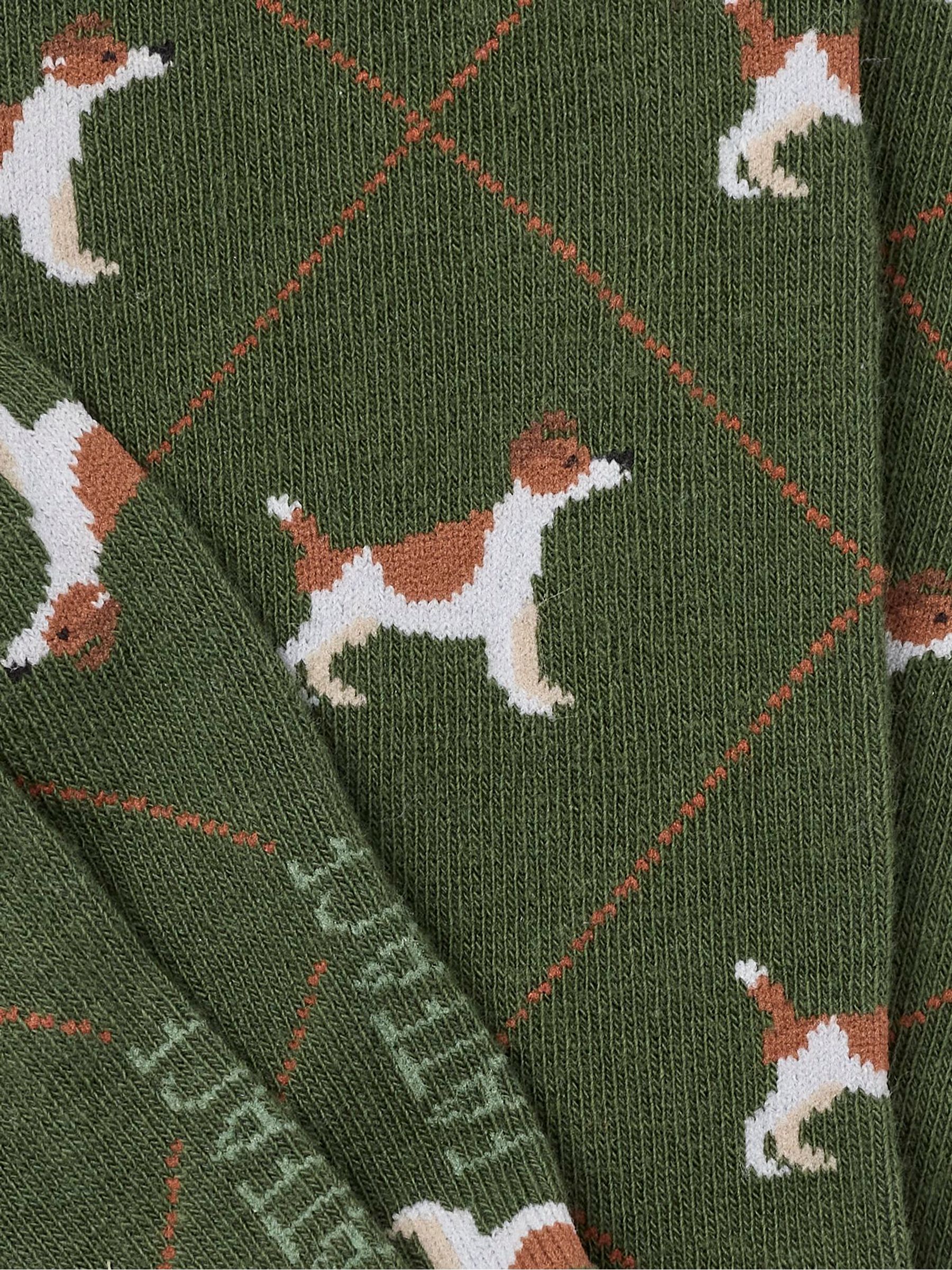 Green Dog Argyle Socks - Image 2 of 2