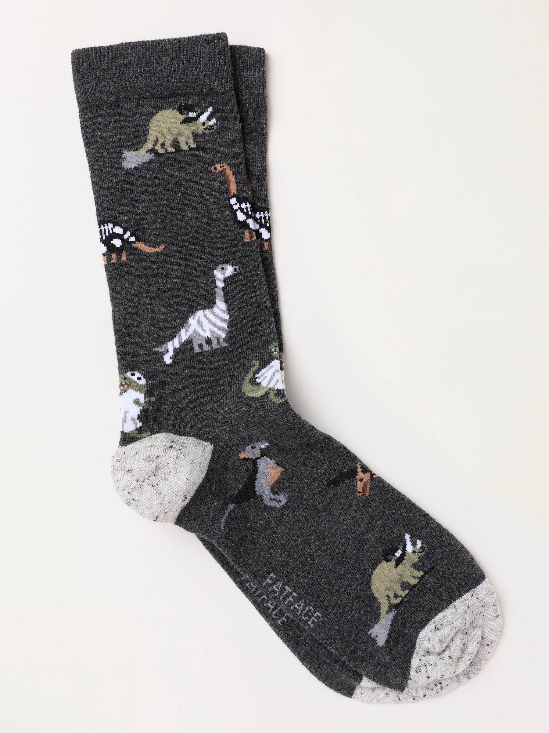 Grey Halloween Dino Socks - Image 1 of 1