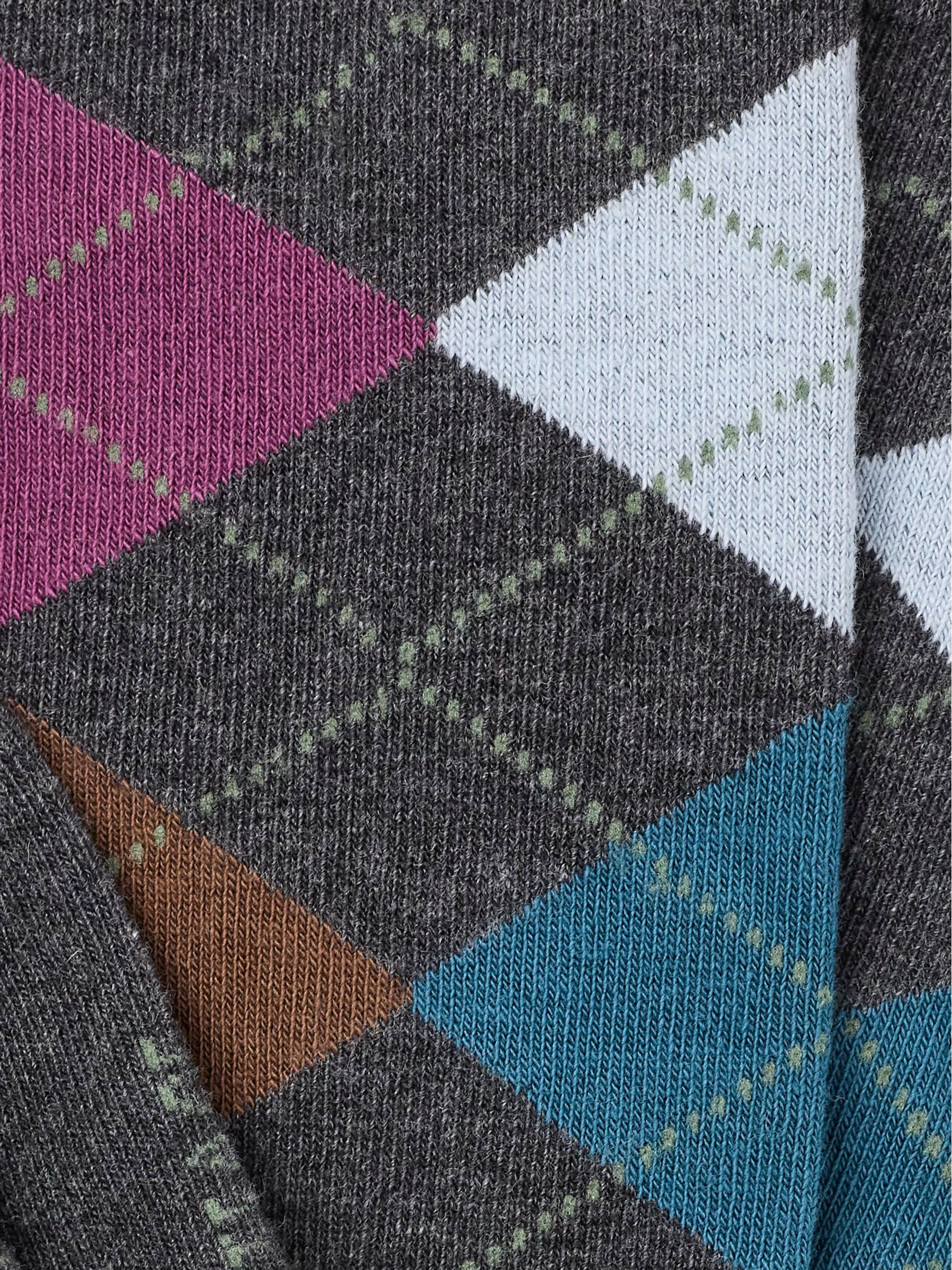Grey Argyle Socks - Image 2 of 2 Grey Argyle Socks - Image 2 of 2