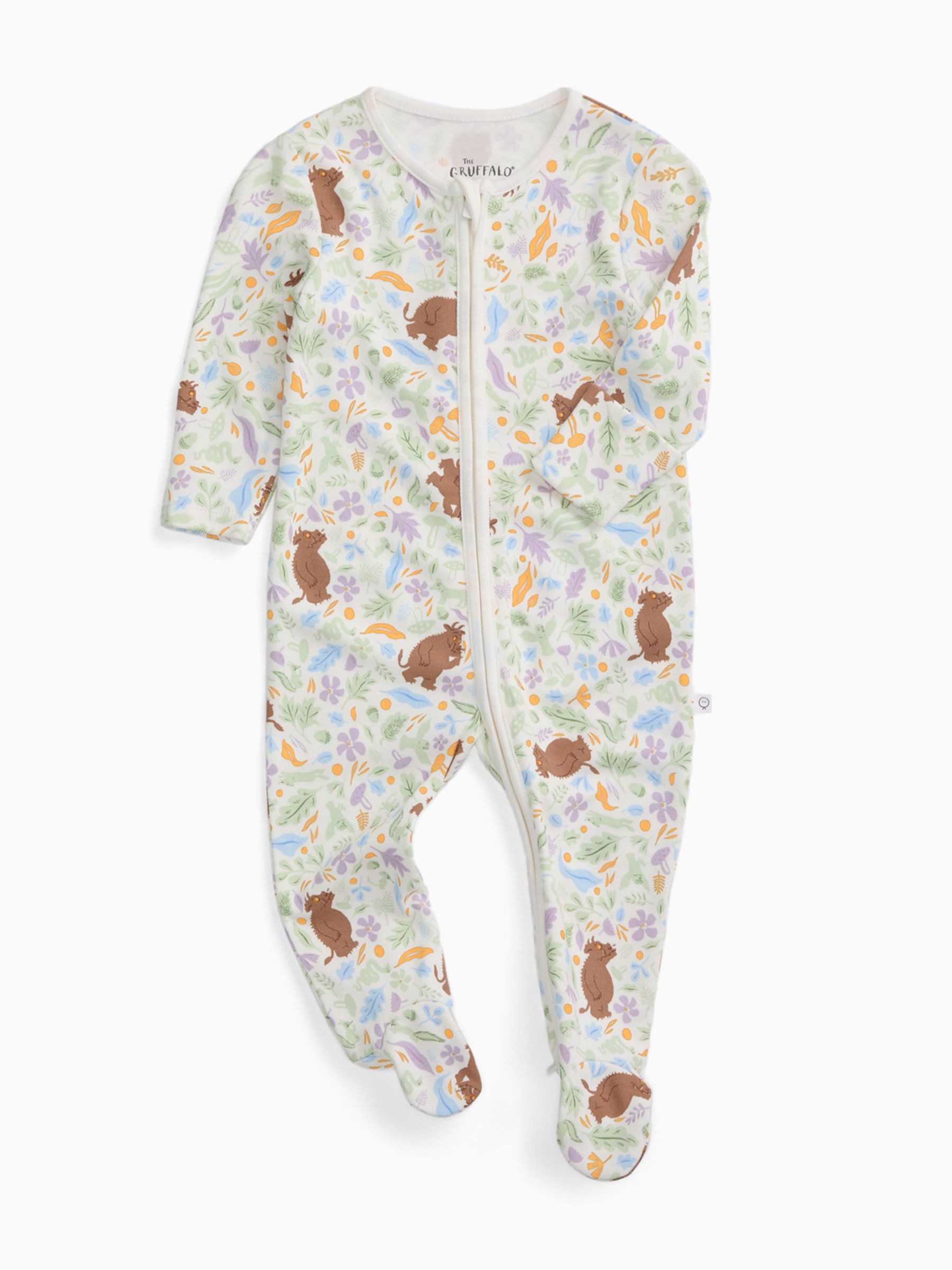 MORI Natural Gruffalo Two Way Zip Up Sleepsuit - Image 3 of 4