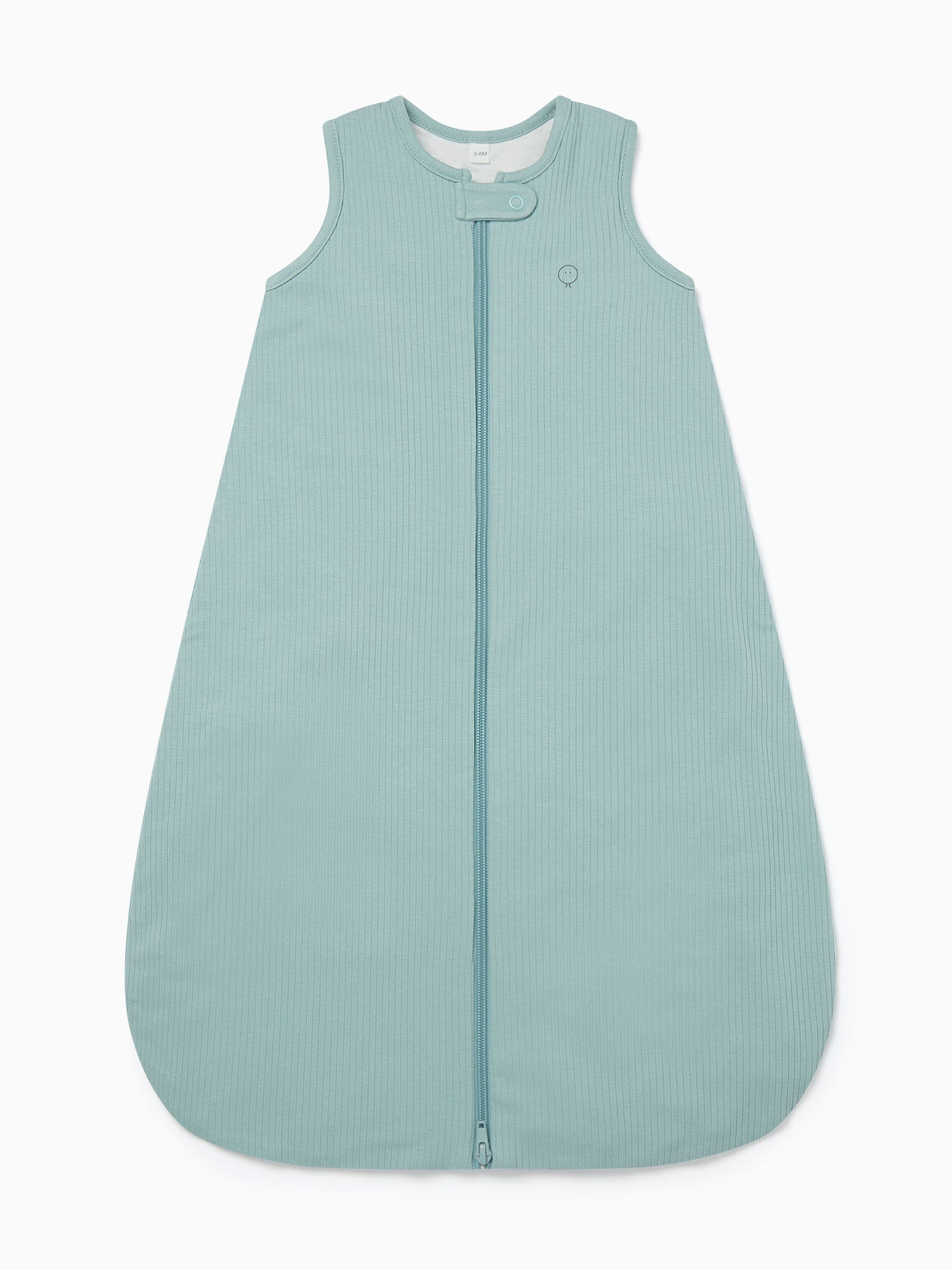 MORI Mint Green Ribbed Front Opening Sleeping Bag 1.5 TOG - Image 1 of 3