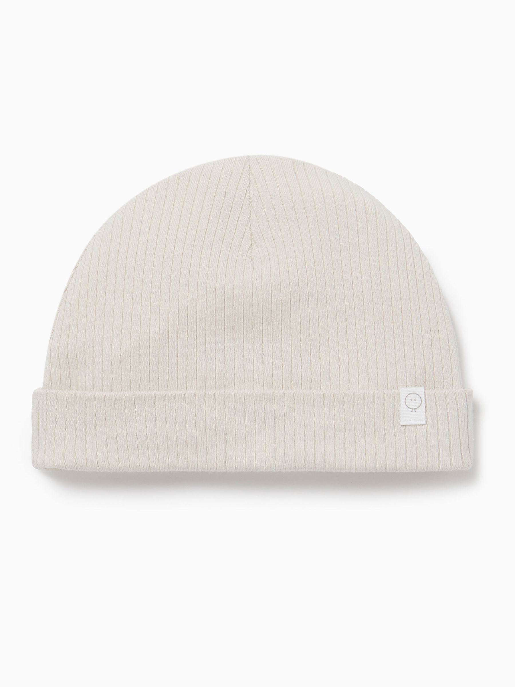 MORI Ecru White Ribbed Hat - Image 1 of 1