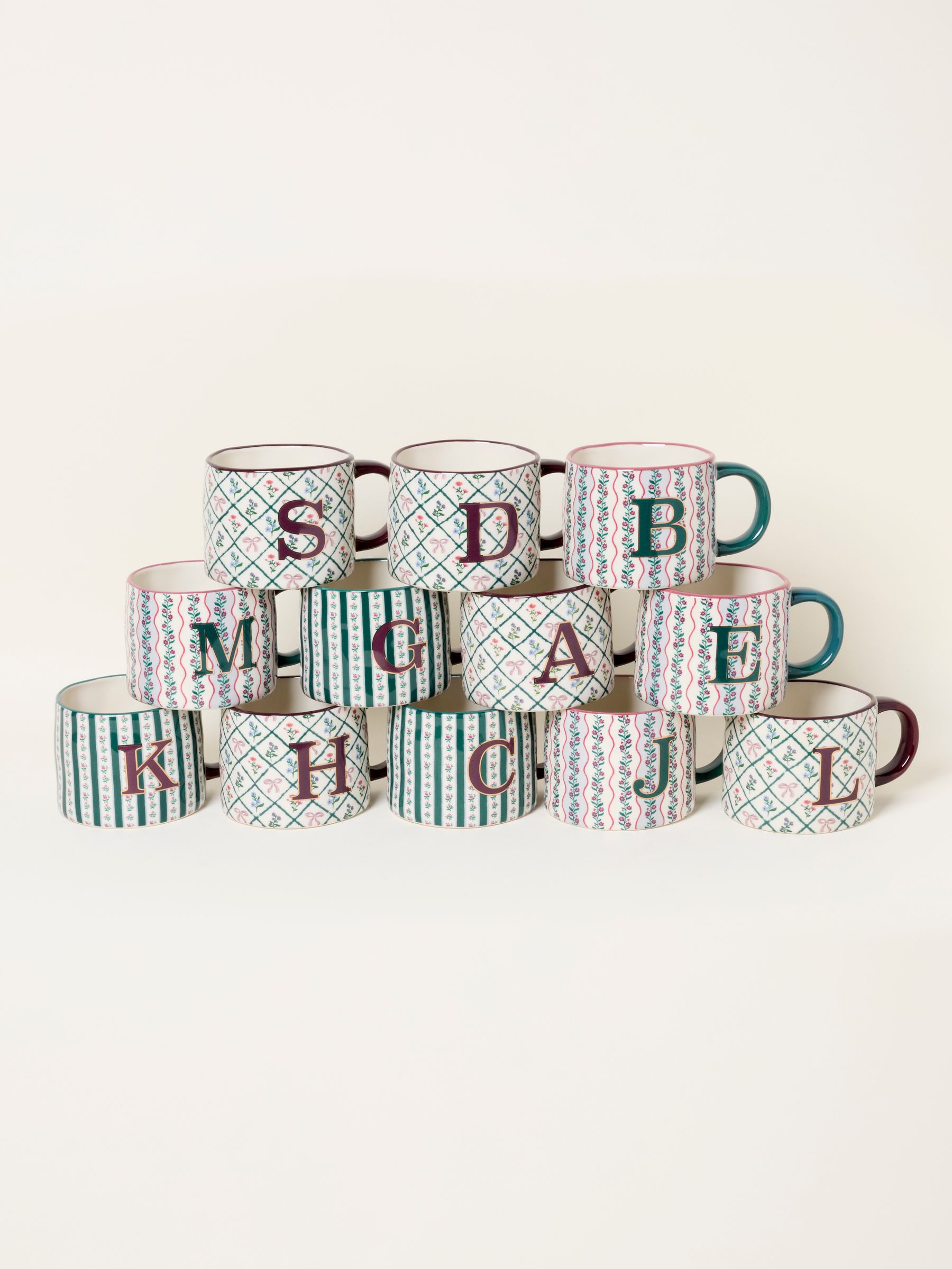 Multi Alphabet Ceramic Mug - Image 1 of 3 Multi Alphabet Ceramic Mug - Image 1 of 3