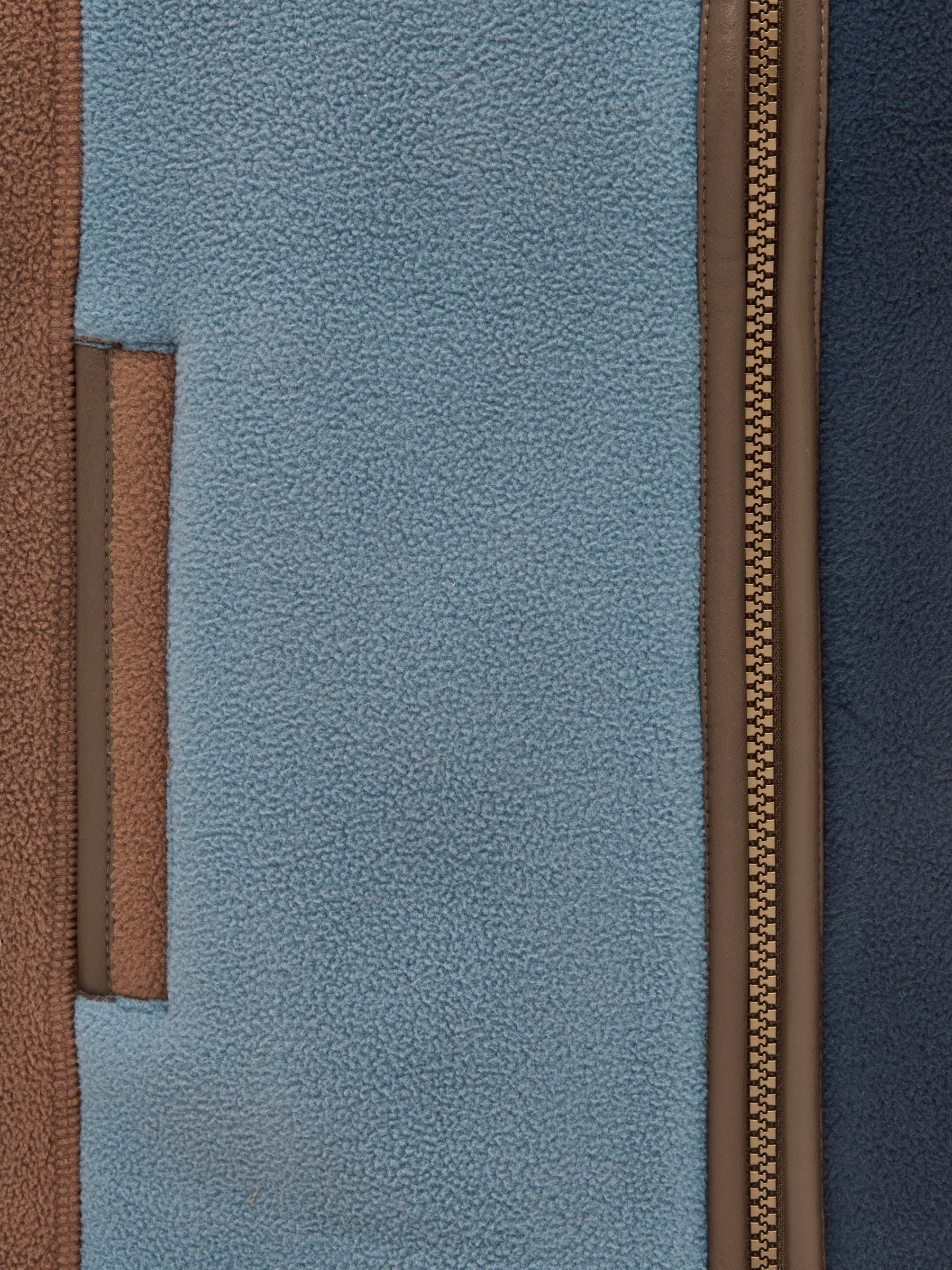 Kids' Heritage Navy Colourblock Fleece Gilet - Image 3 of 5