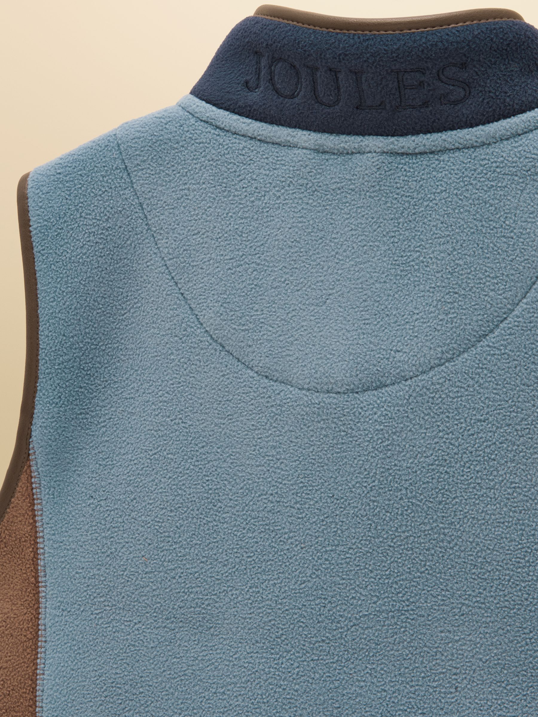 Kids' Heritage Navy Colourblock Fleece Gilet - Image 6 of 6