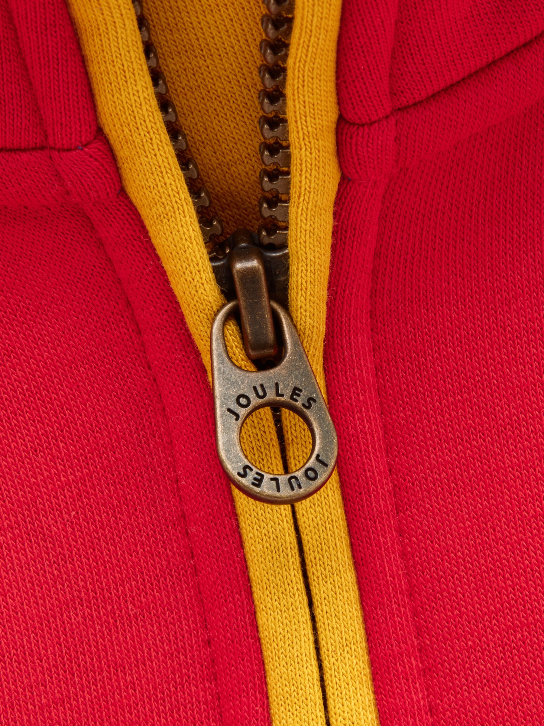 Kids' Alfie Red Colourblock Quarter Zip Sweatshirt - Image 4 of 4