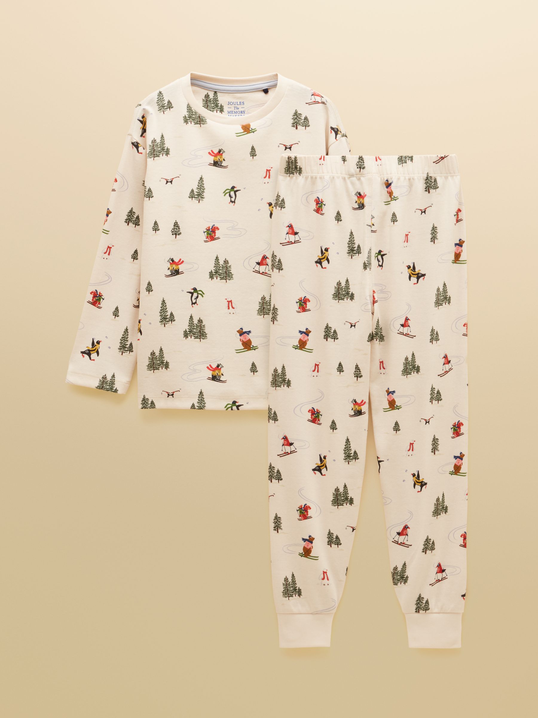 Boys' Kipwell Cream Long Sleeve Pyjama Set - Image 1 of 8