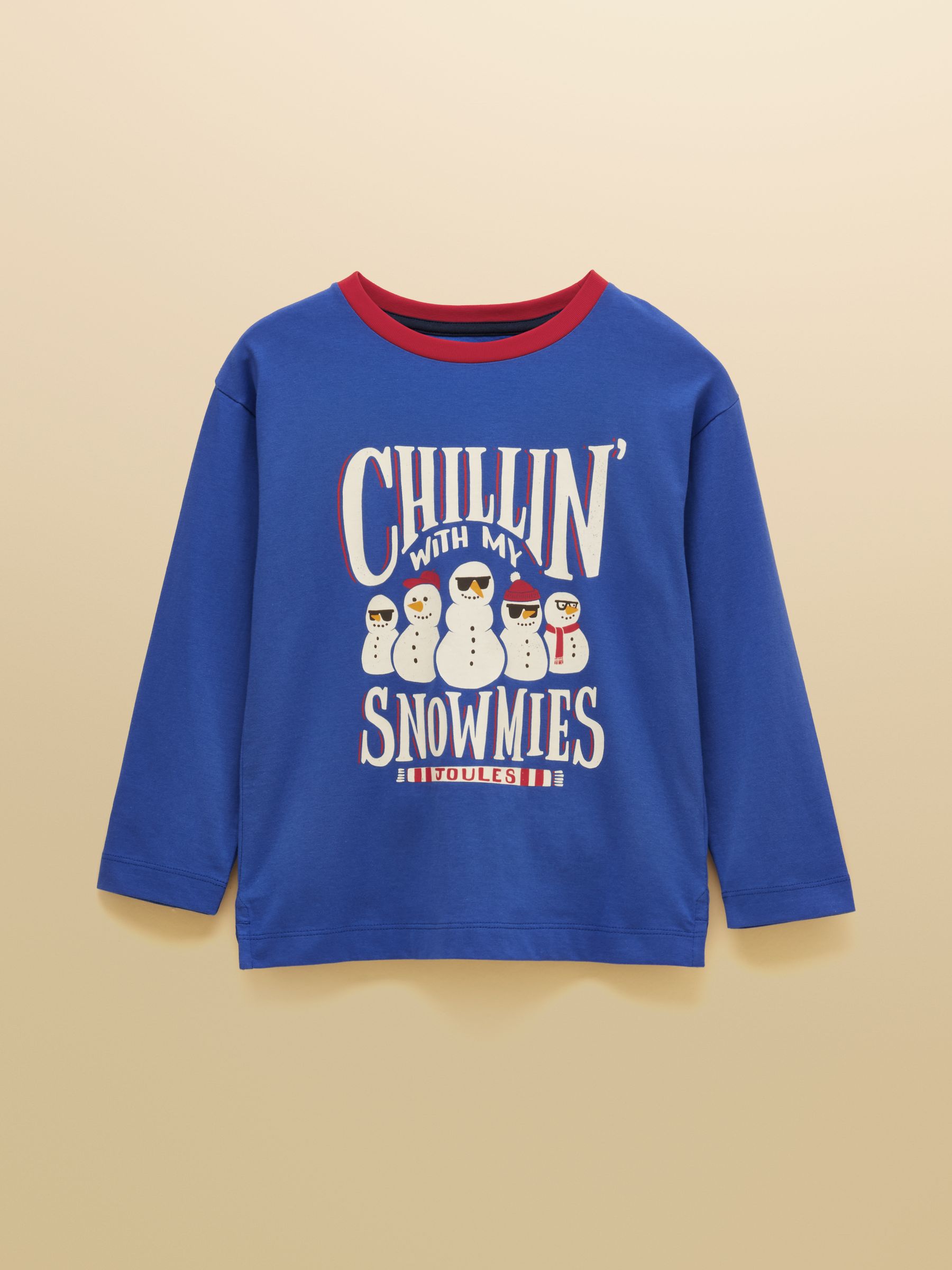 Boys' Finlay Blue Graphic Long Sleeve Top - Image 1 of 4