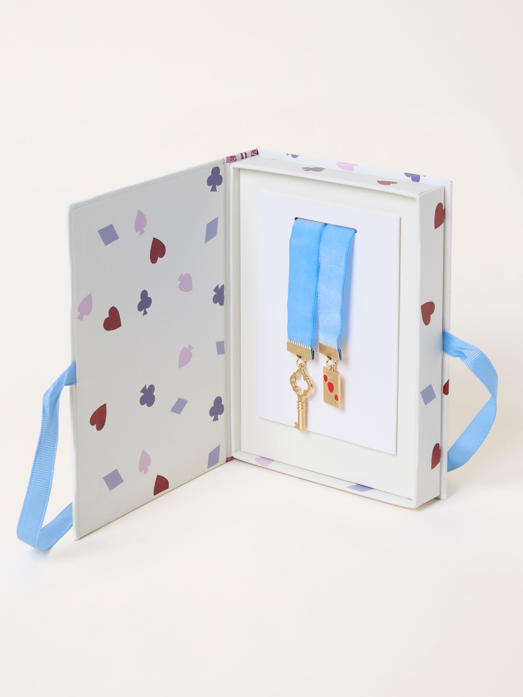 Light Blue Bookmark with Charms - Image 2 of 3