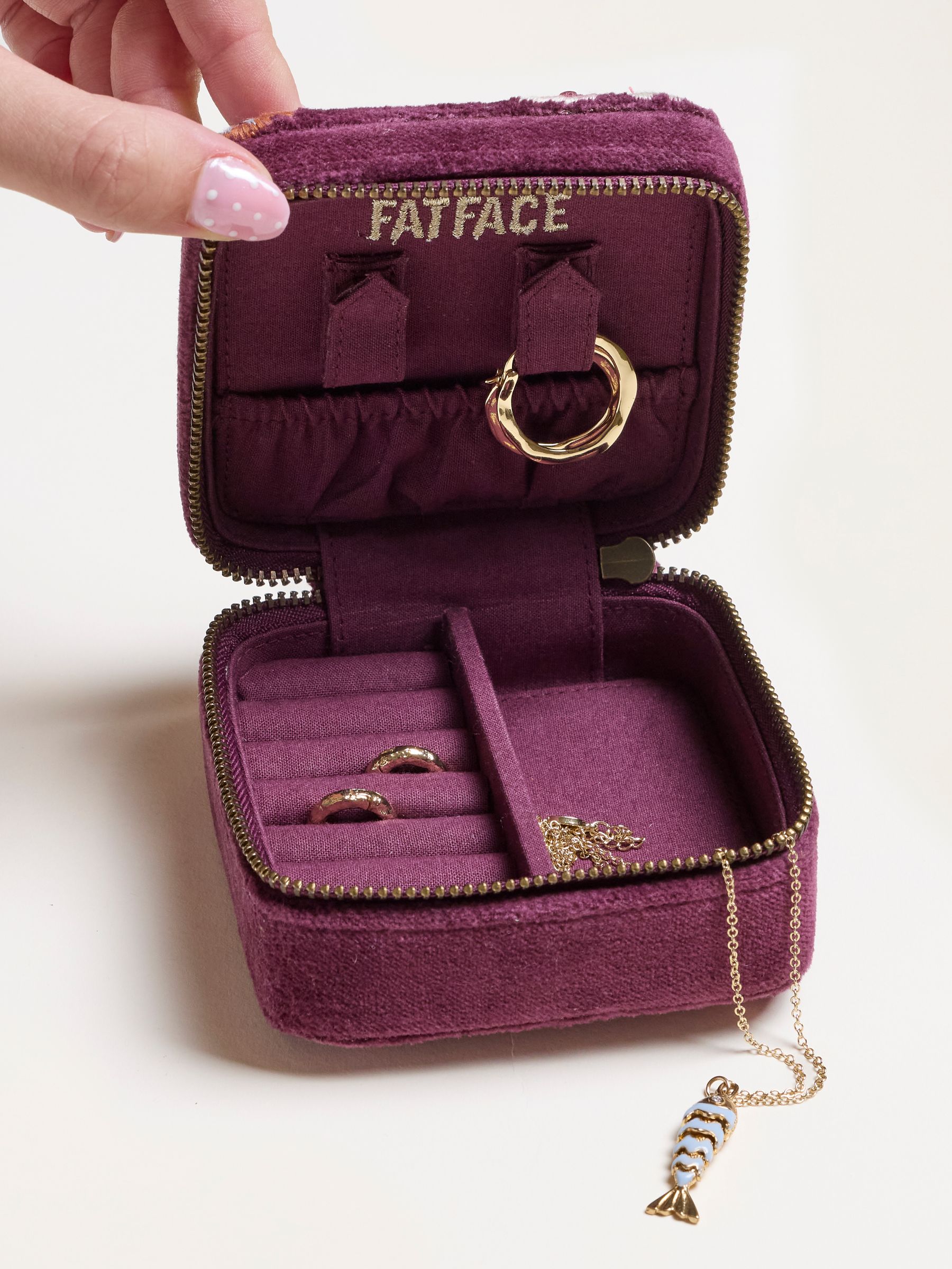 Multi Alphabet Embroidered Jewellery Box - Image 3 of 3
