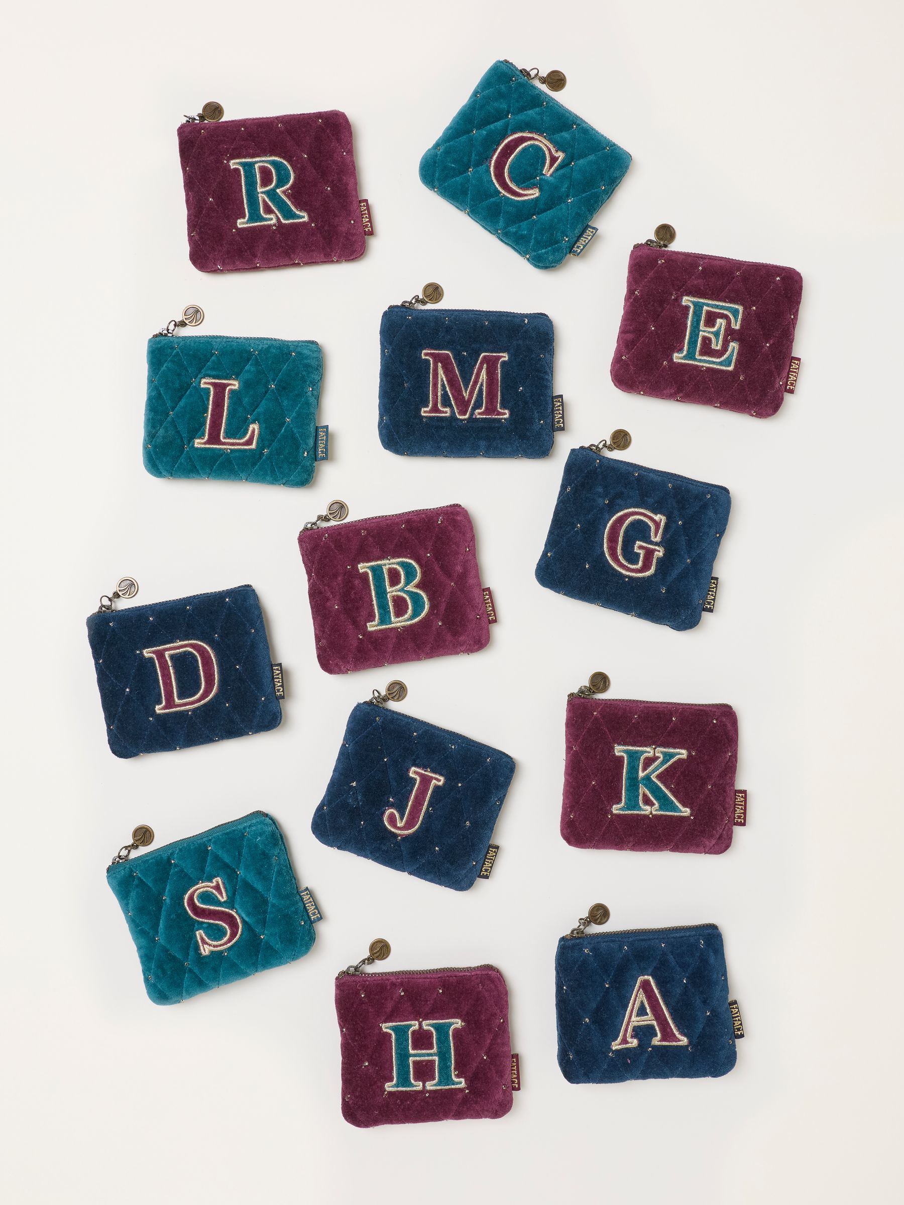 Multi Alphabet Quilted Coin Purse - Image 1 of 3