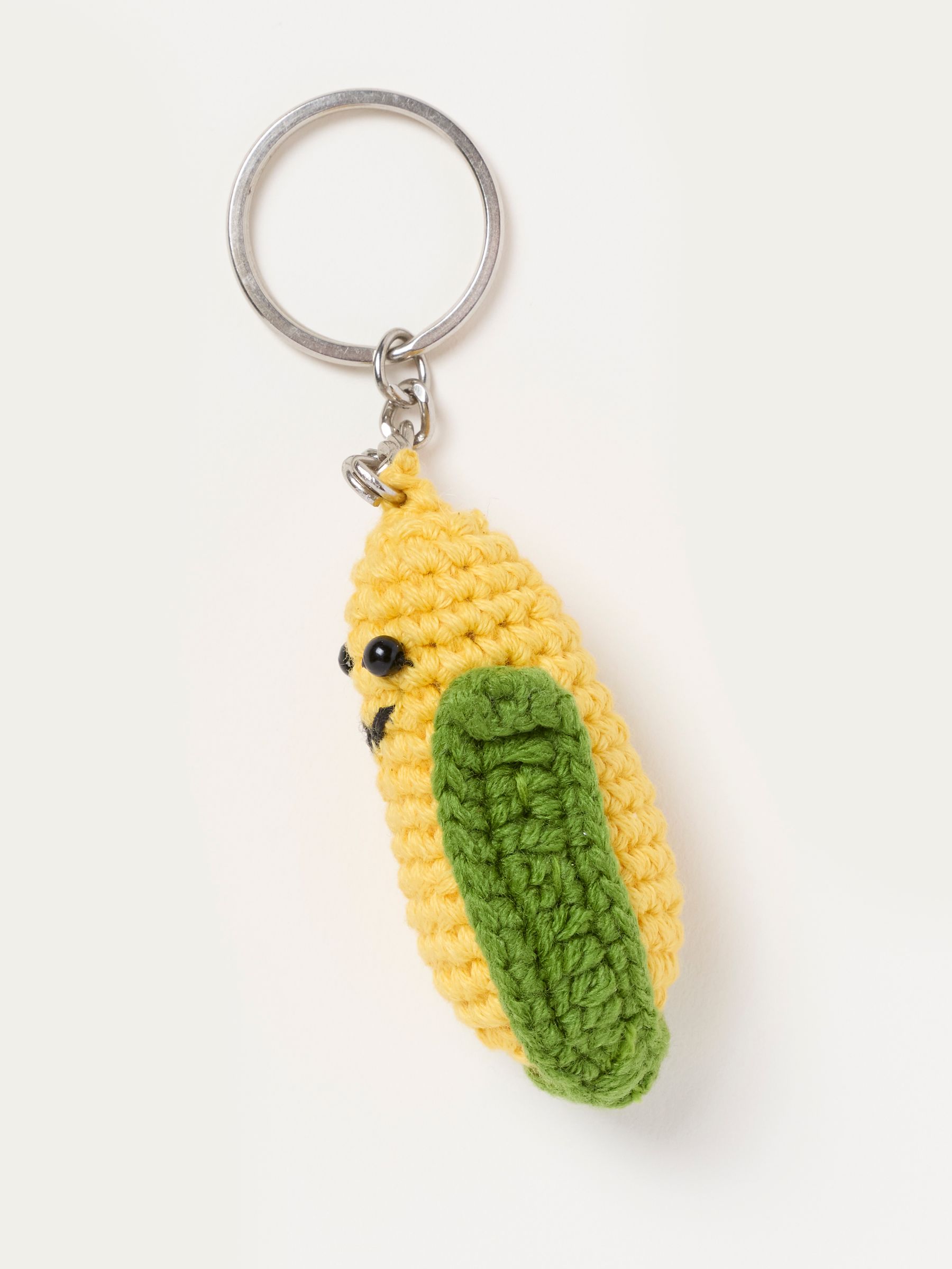 Yellow Crochet Corn on the Cob Keyring - Image 2 of 3