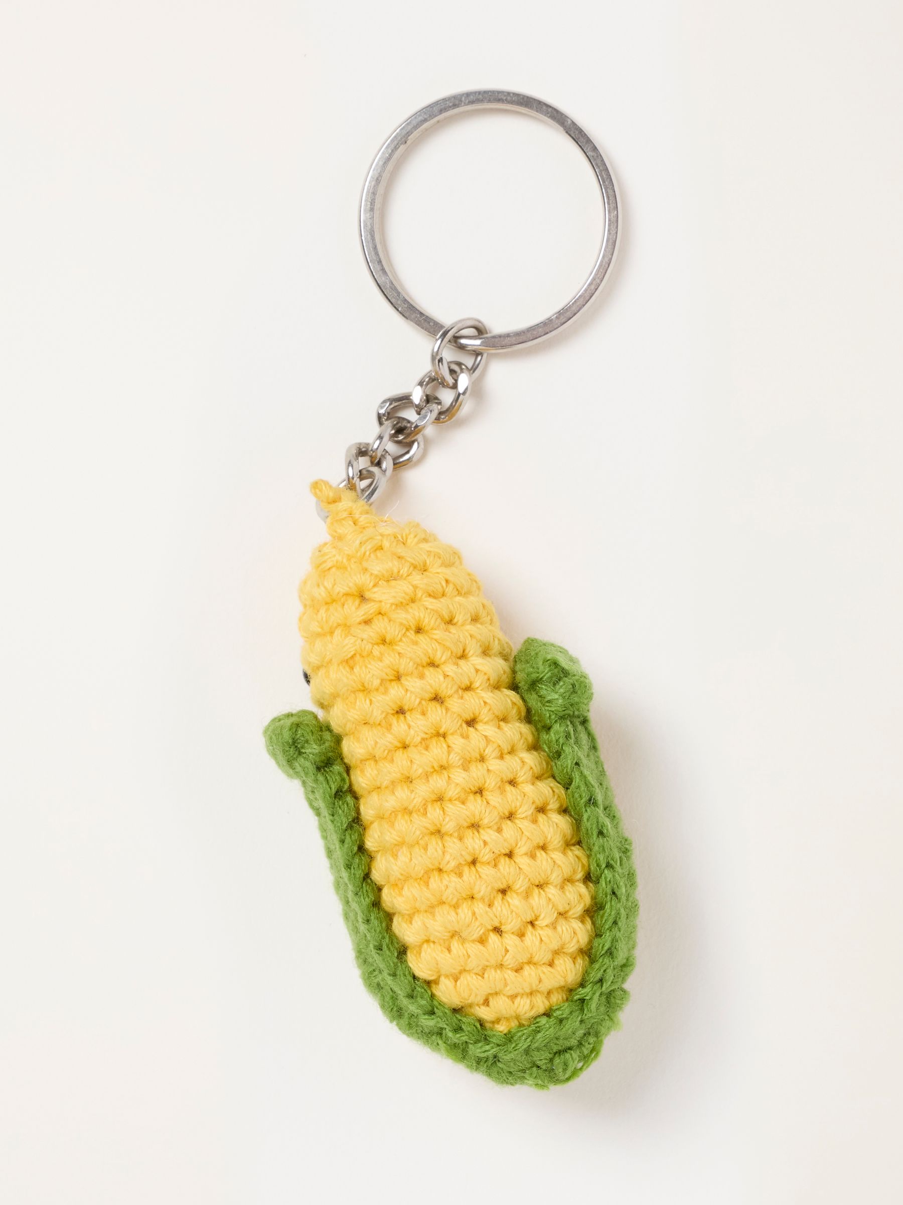 Yellow Crochet Corn on the Cob Keyring - Image 3 of 3