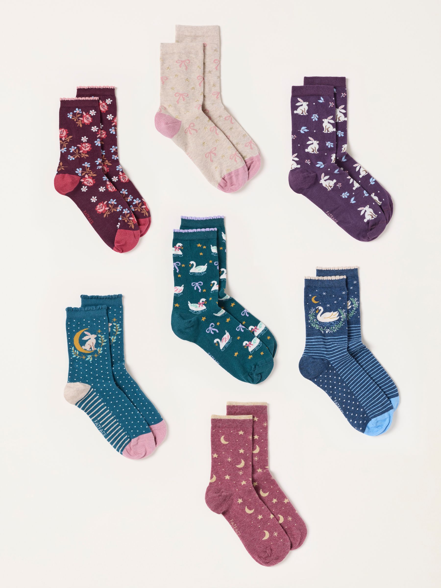 7 Pack Multi Socks in a Gift Box - Image 3 of 3