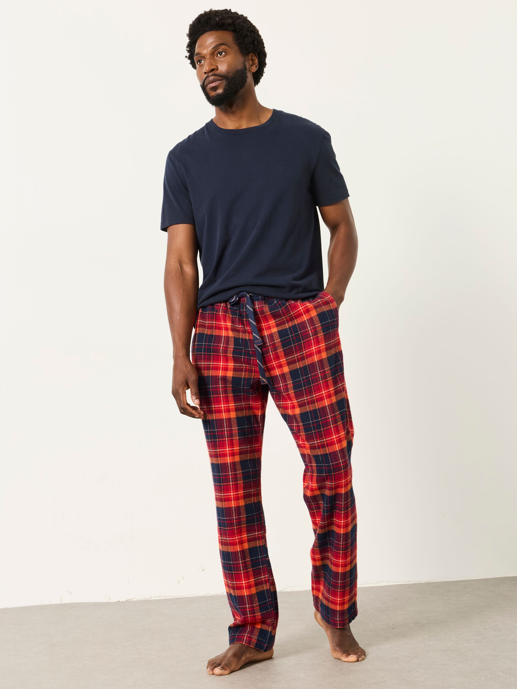 Melby Red Check Pyjama Bottom - Image 3 of 6