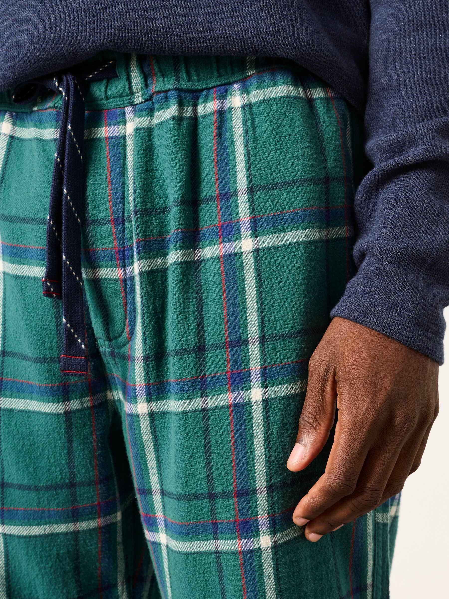 Green Norton Check Pyjama Bottom - Image 3 of 6