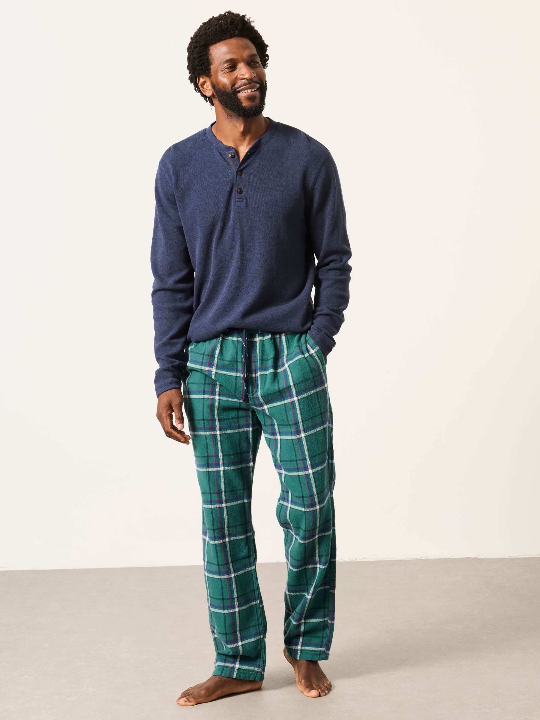 Green Norton Check Pyjama Bottom - Image 4 of 6