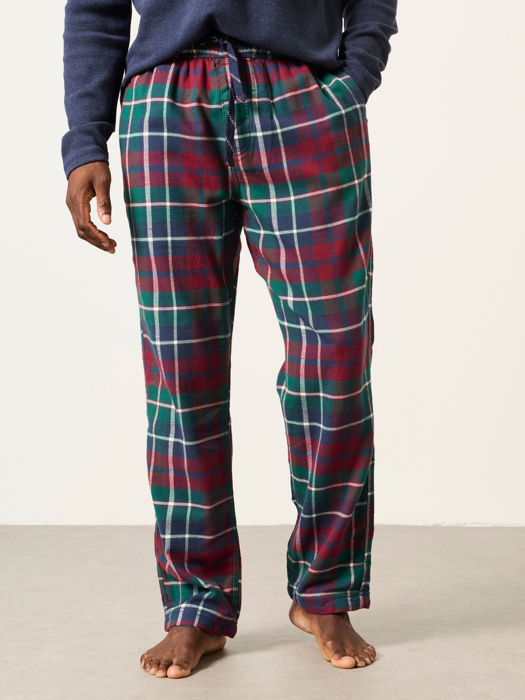 Moray Burgundy Red Check Pyjama Bottom - Image 1 of 6 Moray Burgundy Red Check Pyjama Bottom - Image 1 of 6