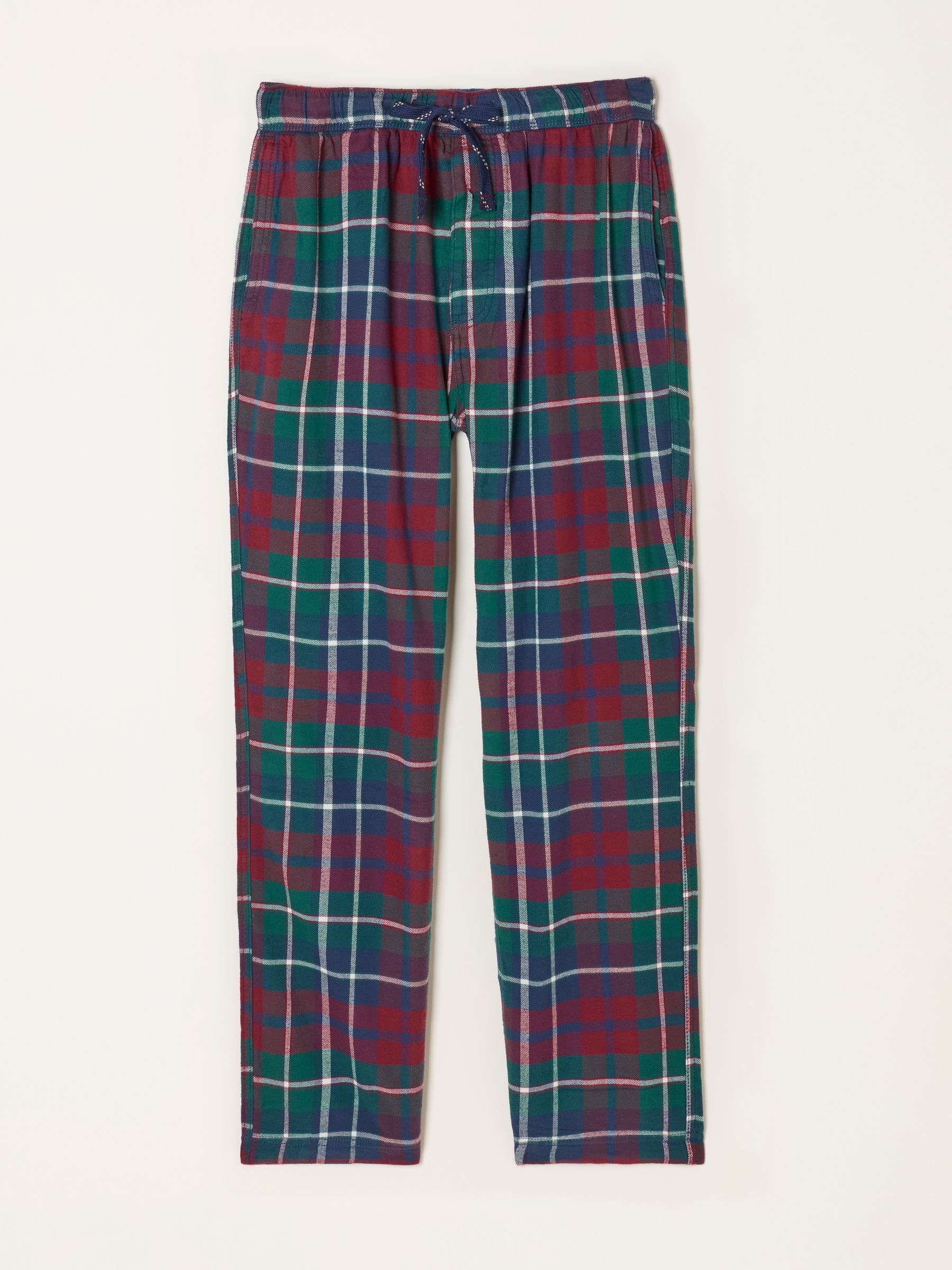 Moray Burgundy Red Check Pyjama Bottom - Image 6 of 6