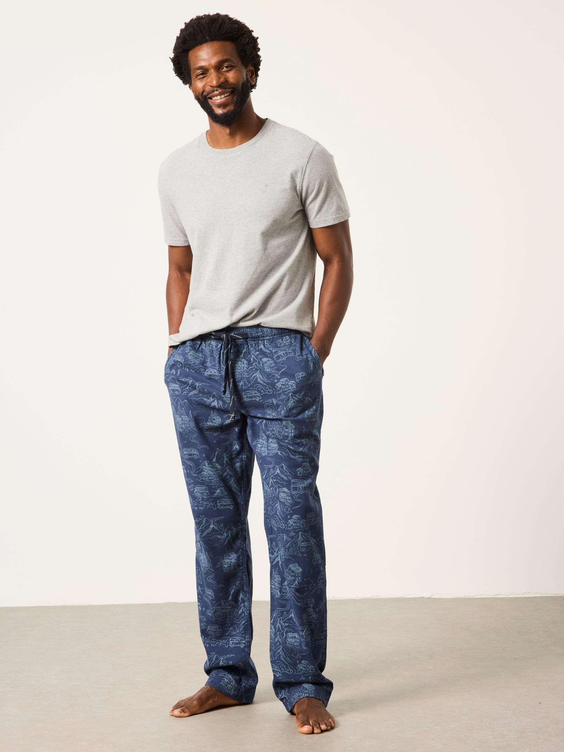 Navy VW Print Pyjama Bottom - Image 4 of 6