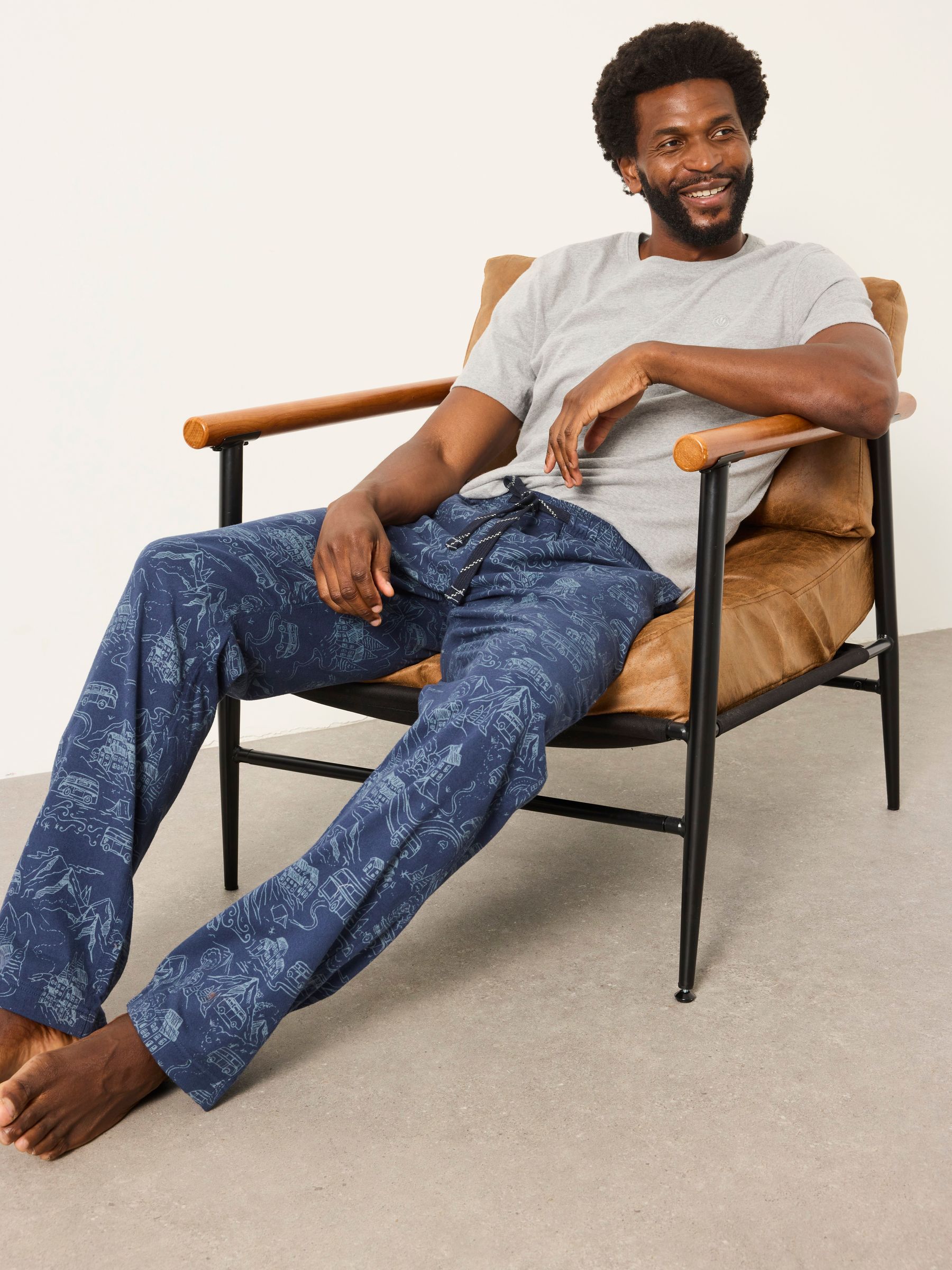 Navy VW Print Pyjama Bottom - Image 5 of 6
