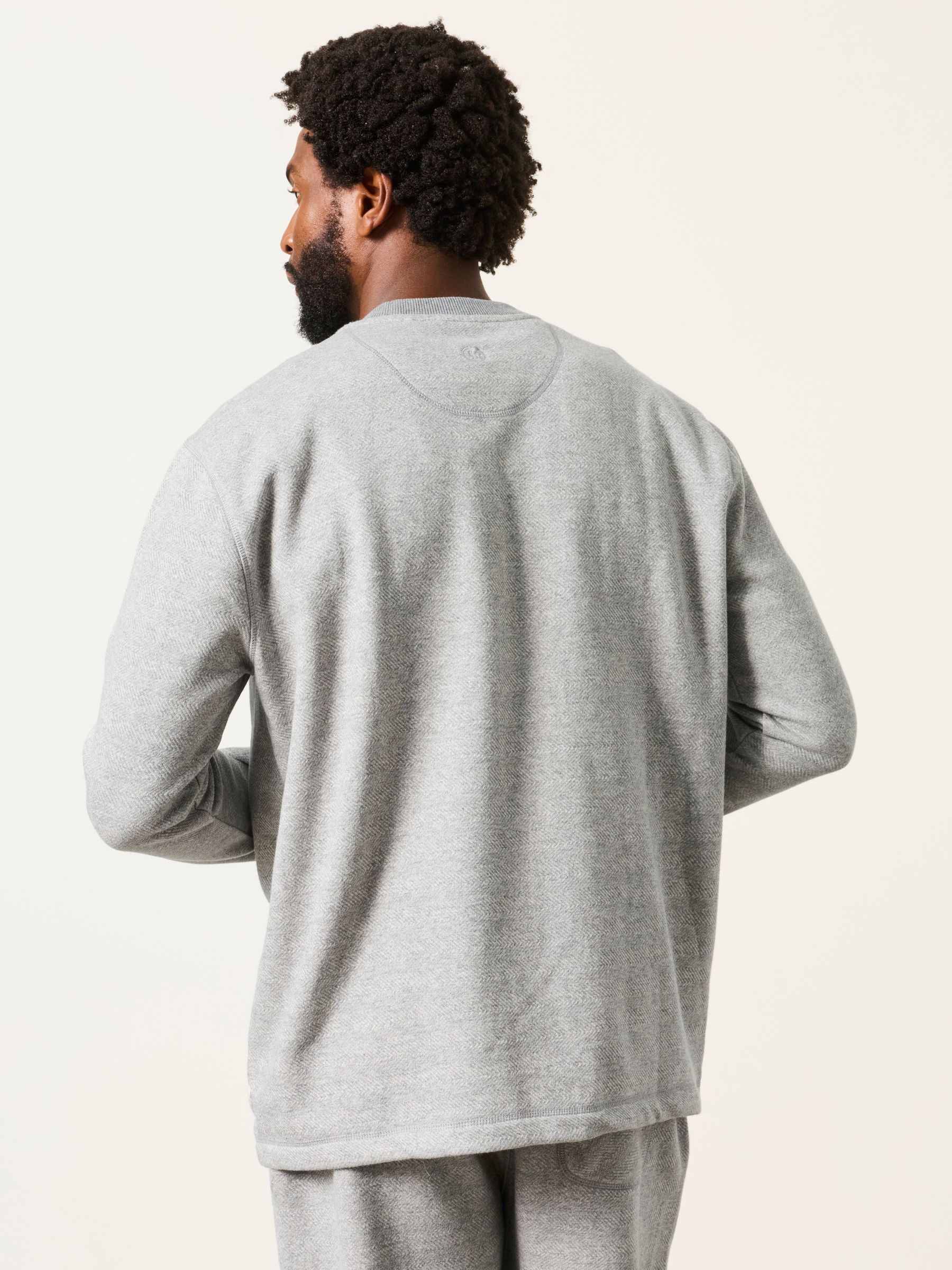Grey Melrose Long Sleeve Lounge Top - Image 2 of 7