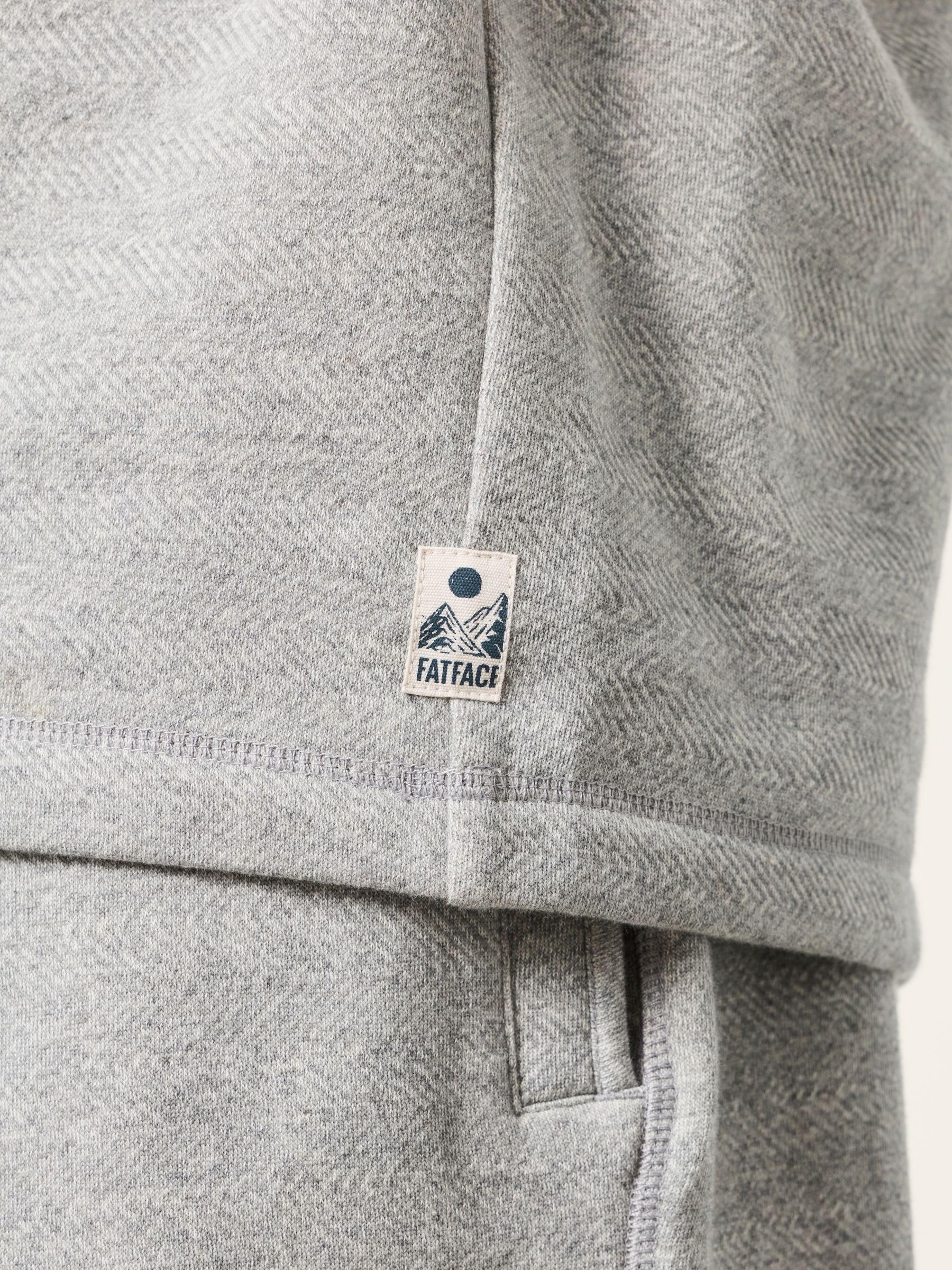 Grey Melrose Long Sleeve Lounge Top - Image 3 of 7