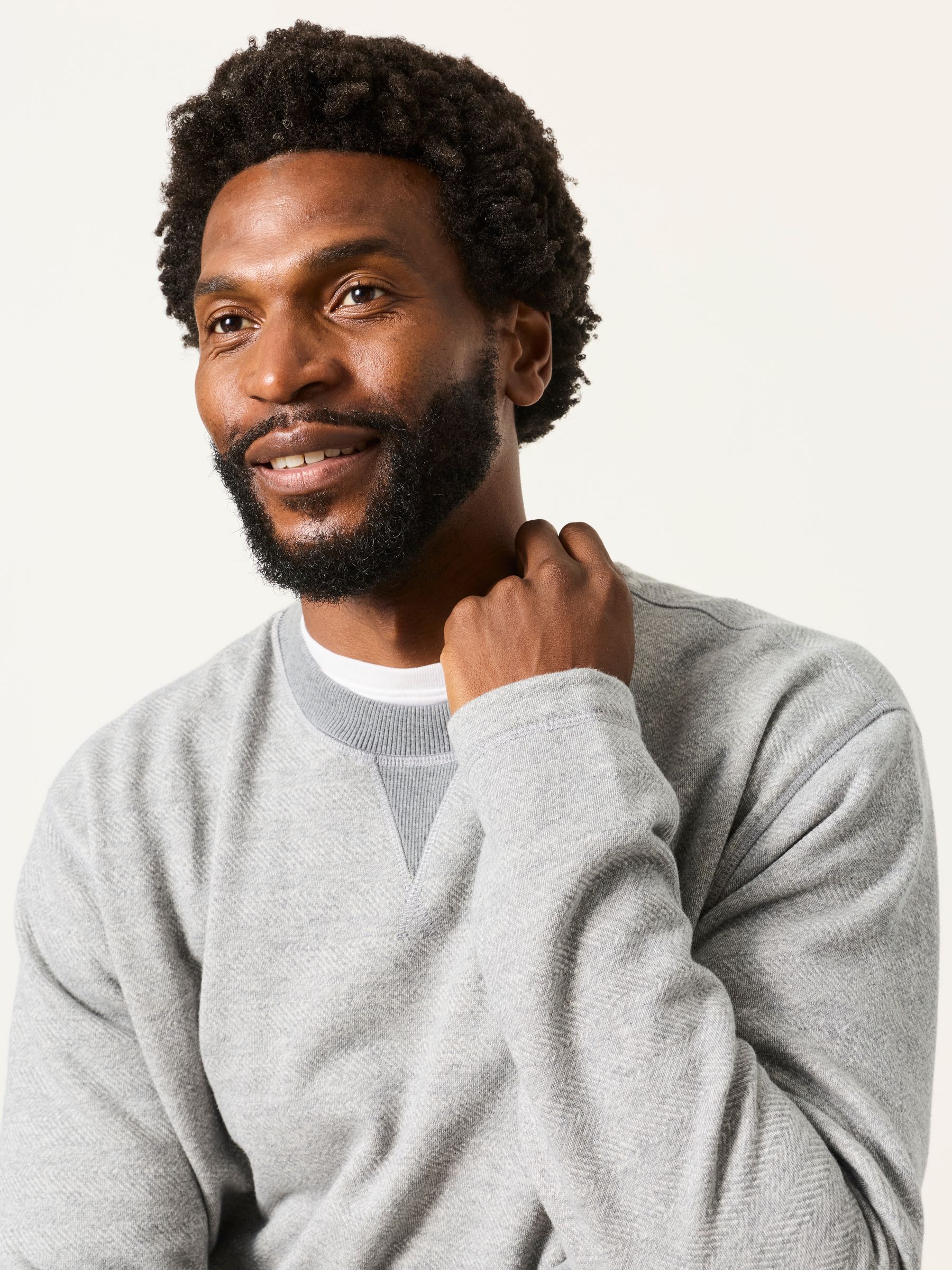 Grey Melrose Long Sleeve Lounge Top - Image 5 of 7