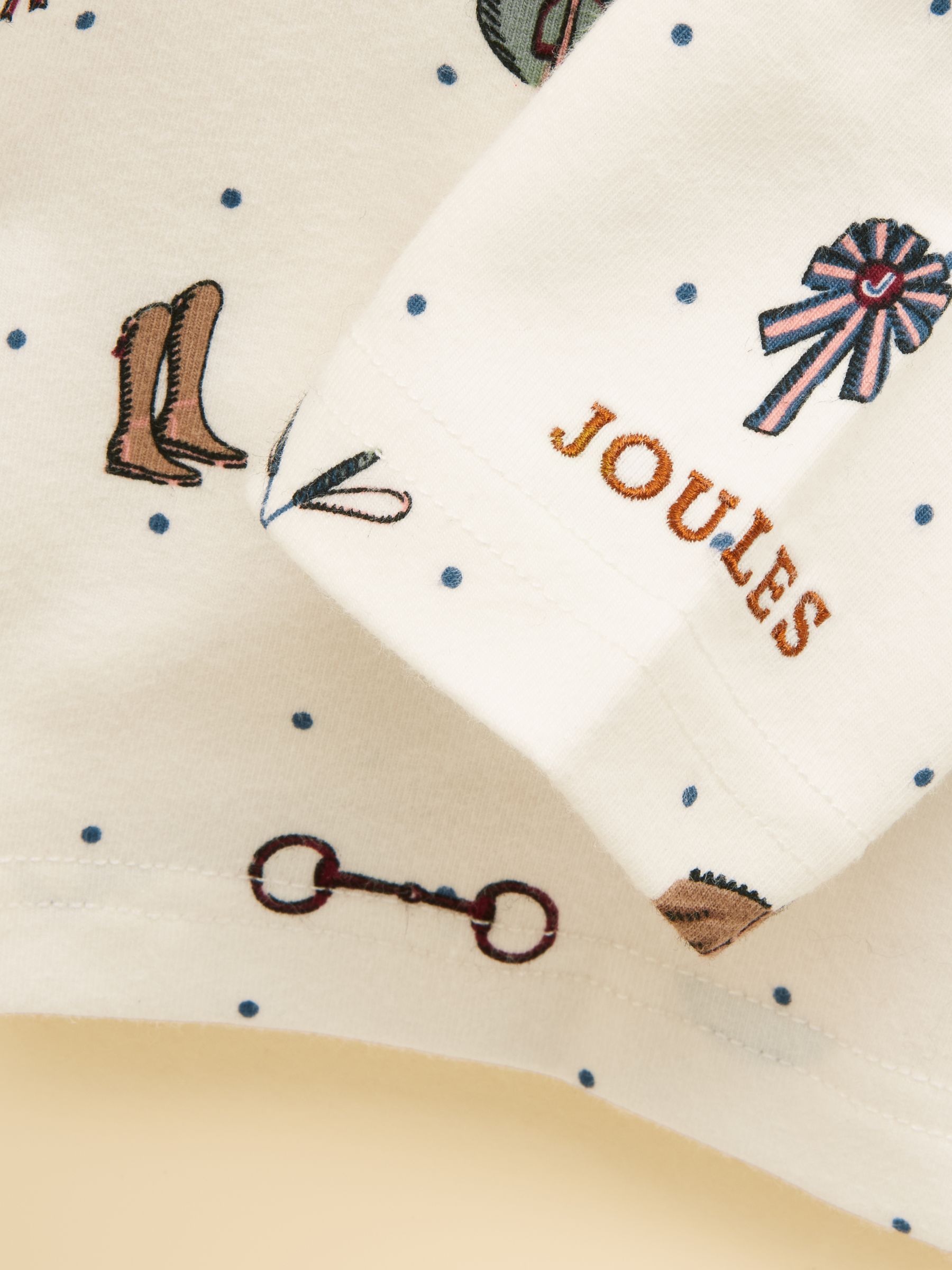 Official Burghley Cream Kids Mock Neck Top - Image 4 of 5