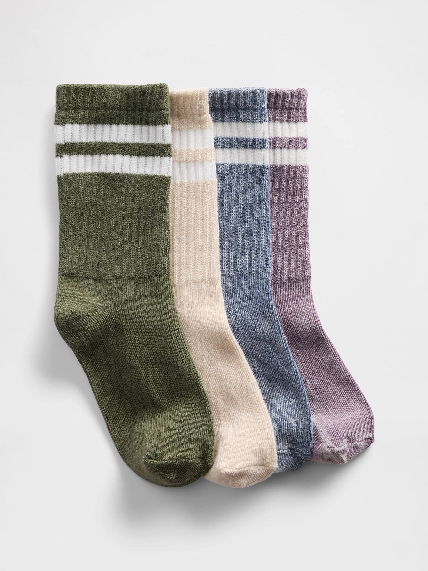 Multi Varsity Crew Socks 4 Pack - Image 1 of 1
