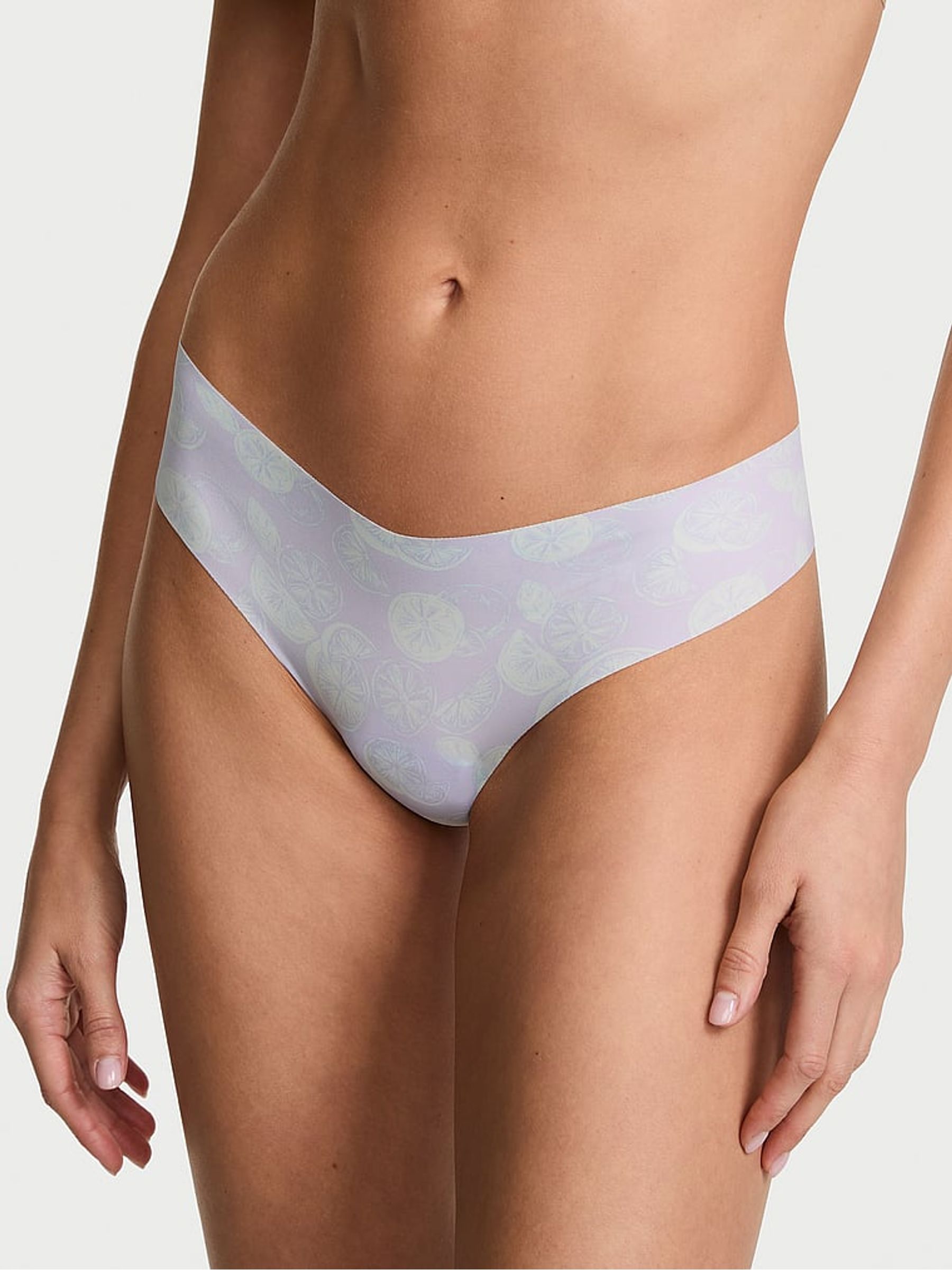 Blue & Yellow lemons Thong Knickers - Image 1 of 2