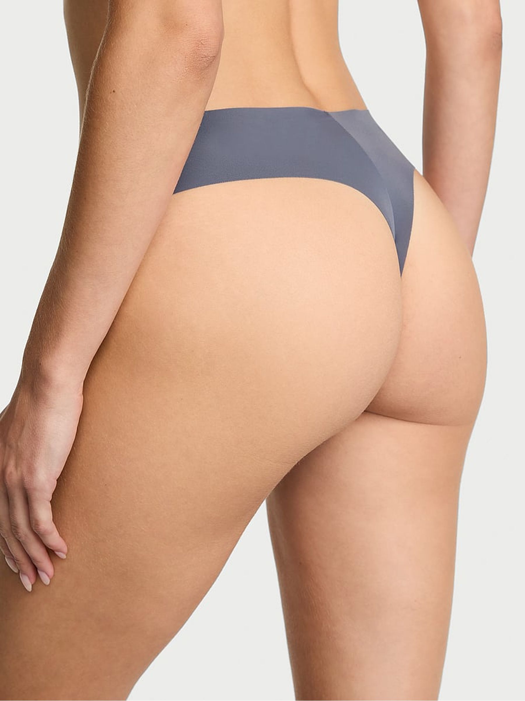 Grey Pearl Thong Knickers - Image 2 of 2