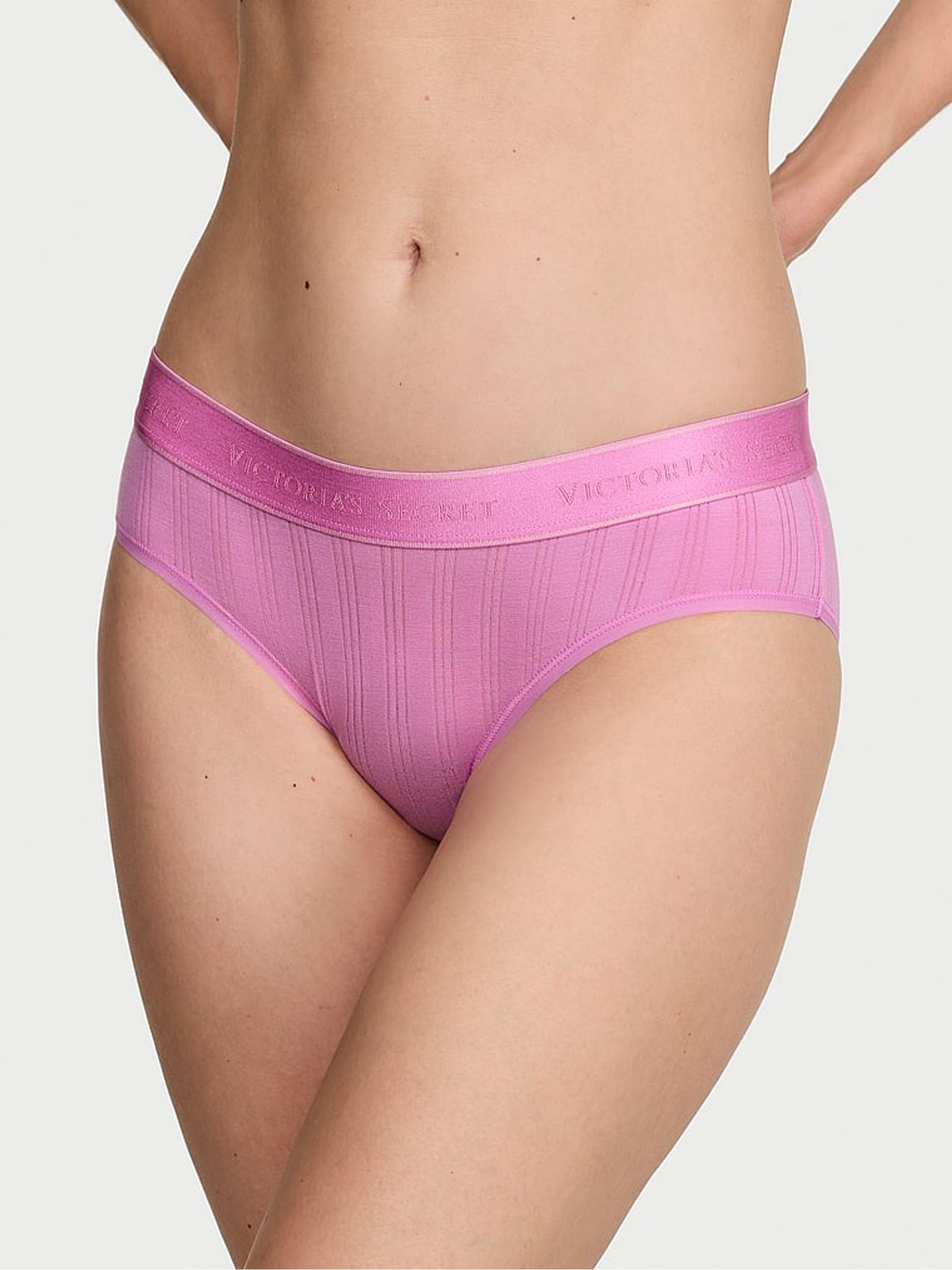 Pink Lilac Hipster Modal Logo Knickers - Image 1 of 2