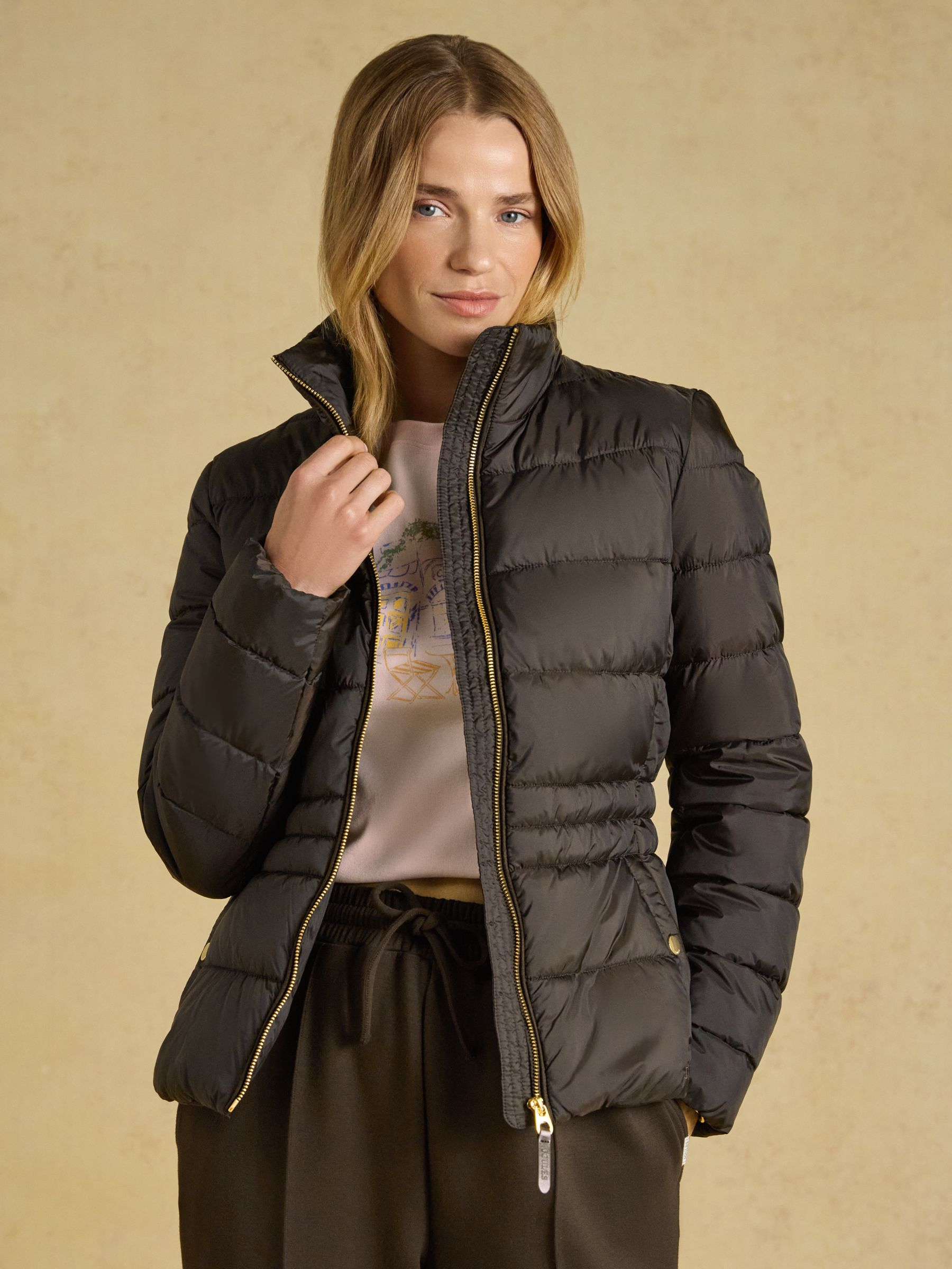 Paddock Chocolate Brown Showerproof Padded Coat - Image 5 of 8