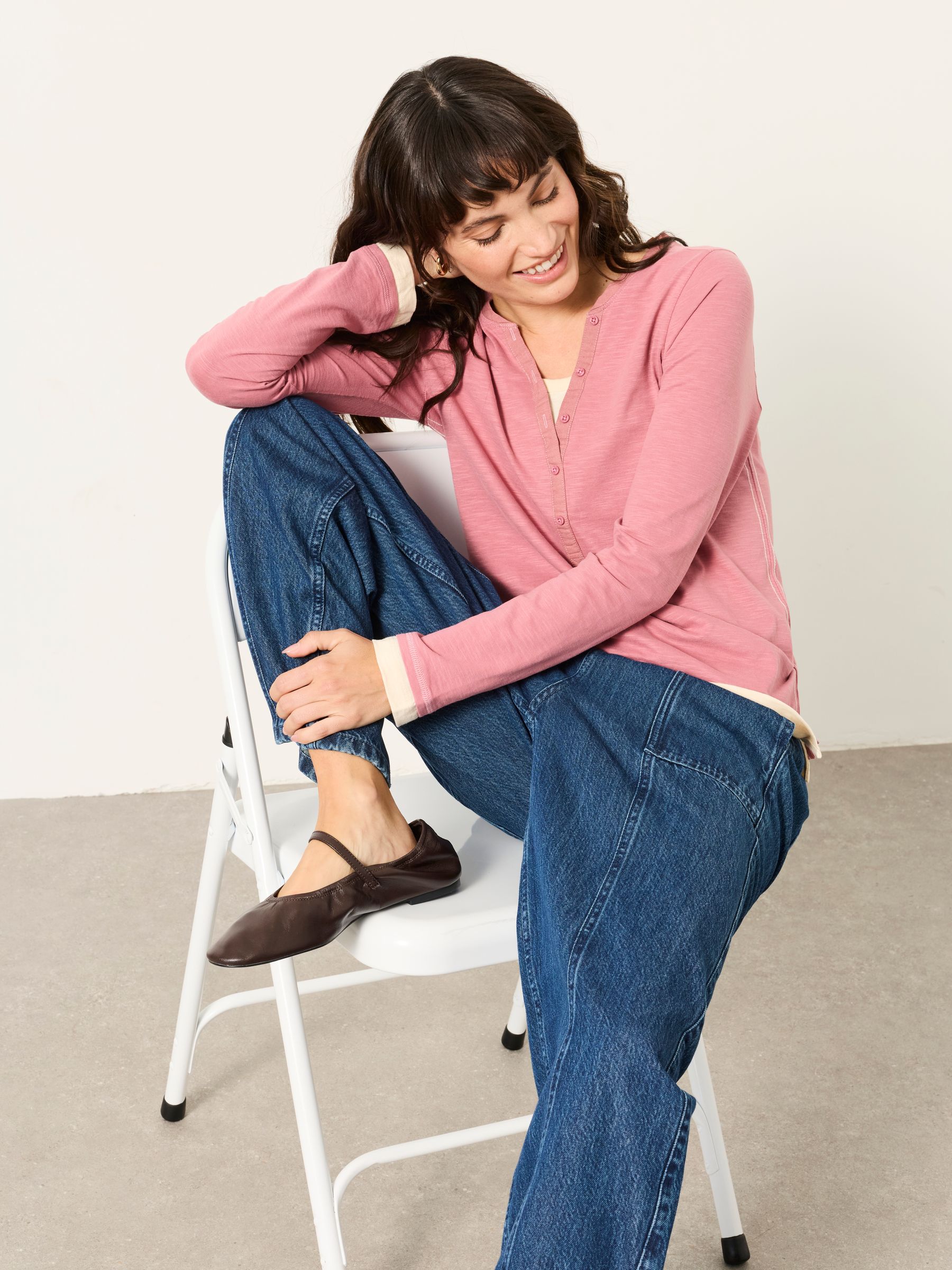 Alev Denim Dark Wash Drawstring Jeans - Image 5 of 5 Alev Denim Dark Wash Drawstring Jeans - Image 5 of 5